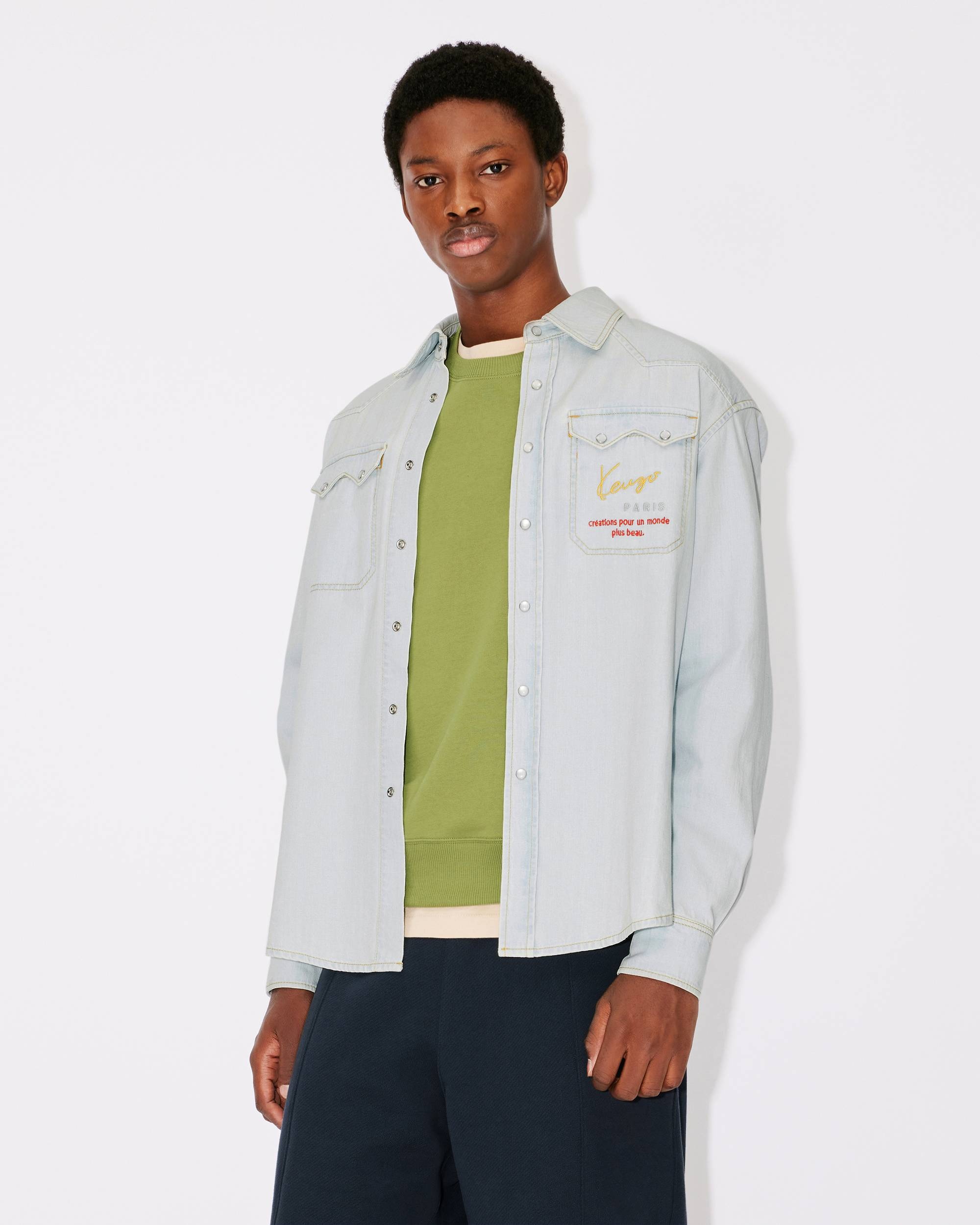 Denim cowboy shirt - 3
