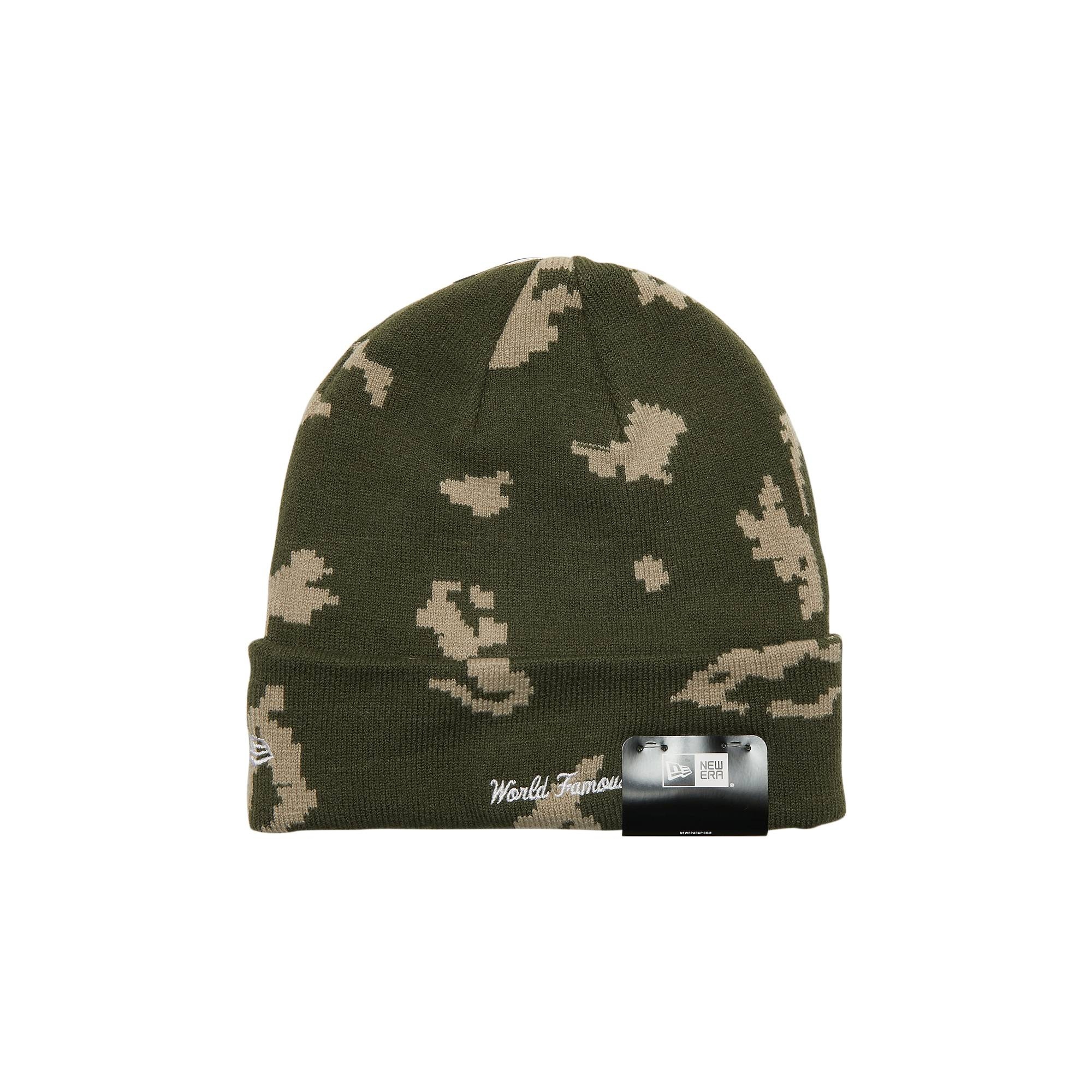 Supreme x New Era Box Logo Beanie 'Olive Russian Camo' - 2