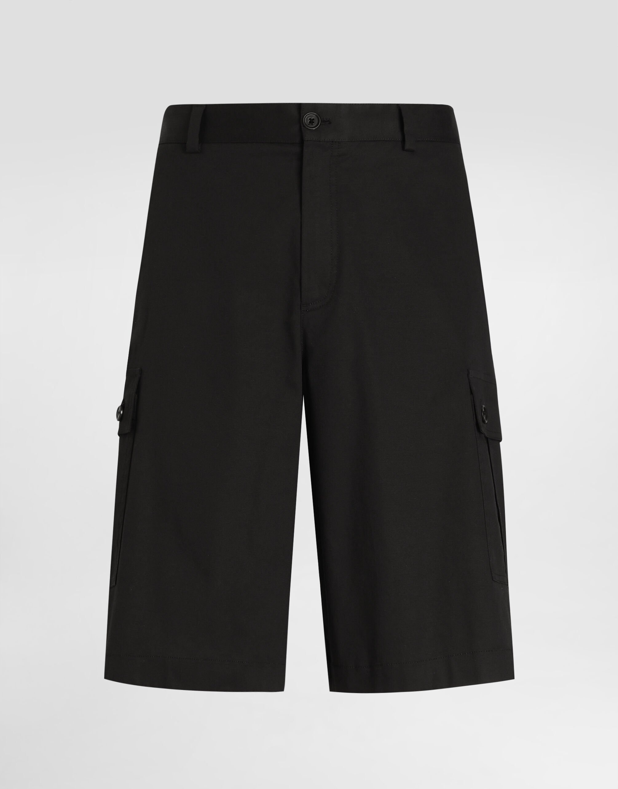 Cotton cargo shorts - 1