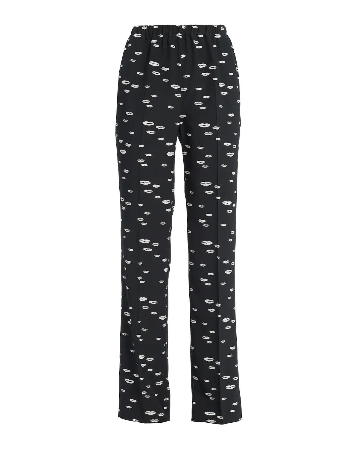 Printed crêpe de Chine pants - 1
