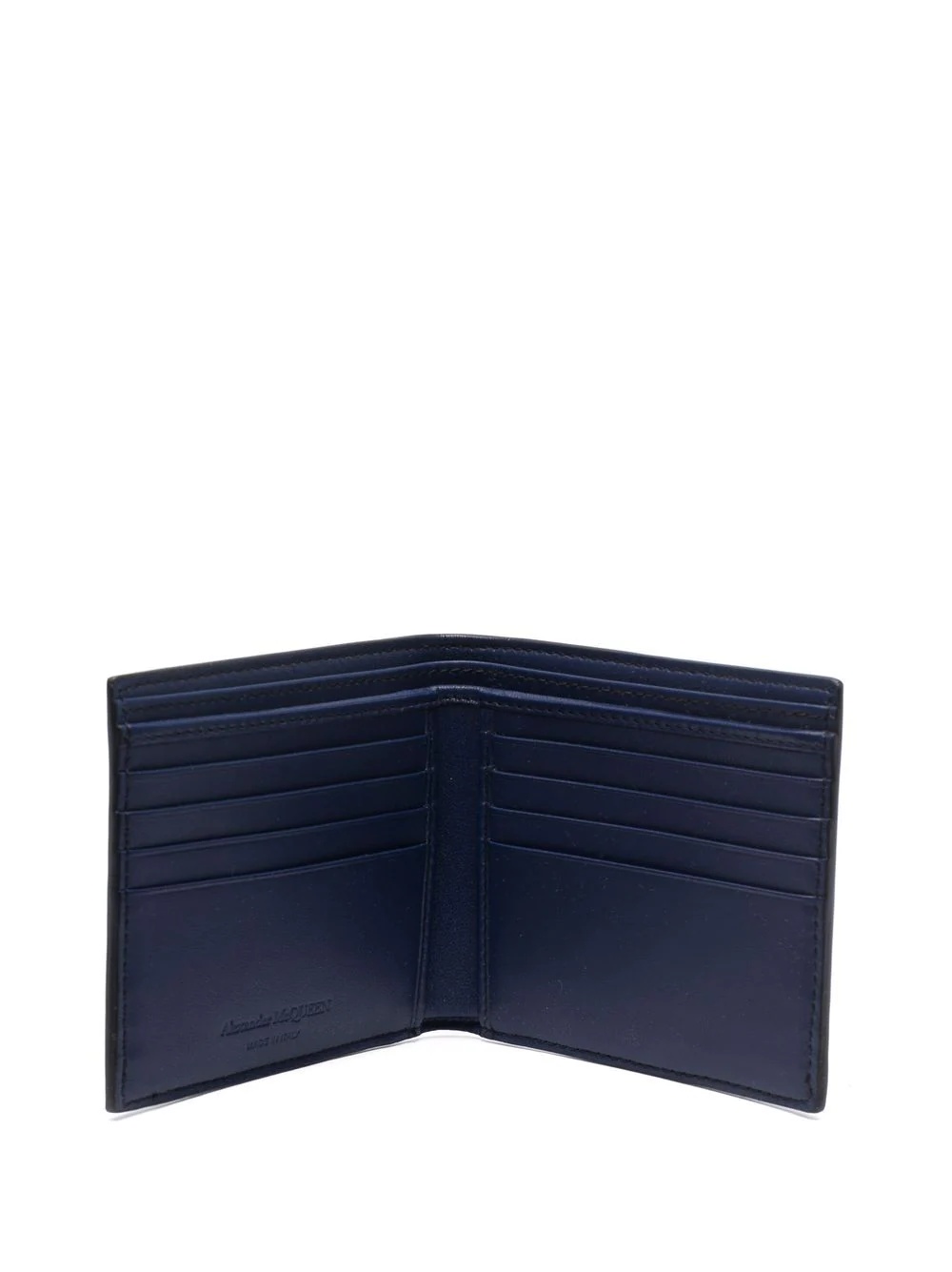 textured logo-print wallet - 3