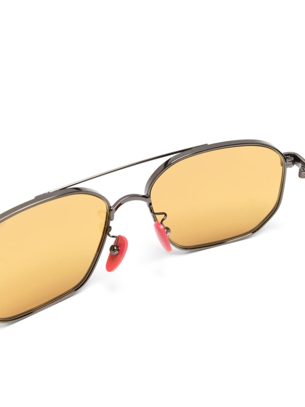 double-bridge geometric-frame sunglasses - 3