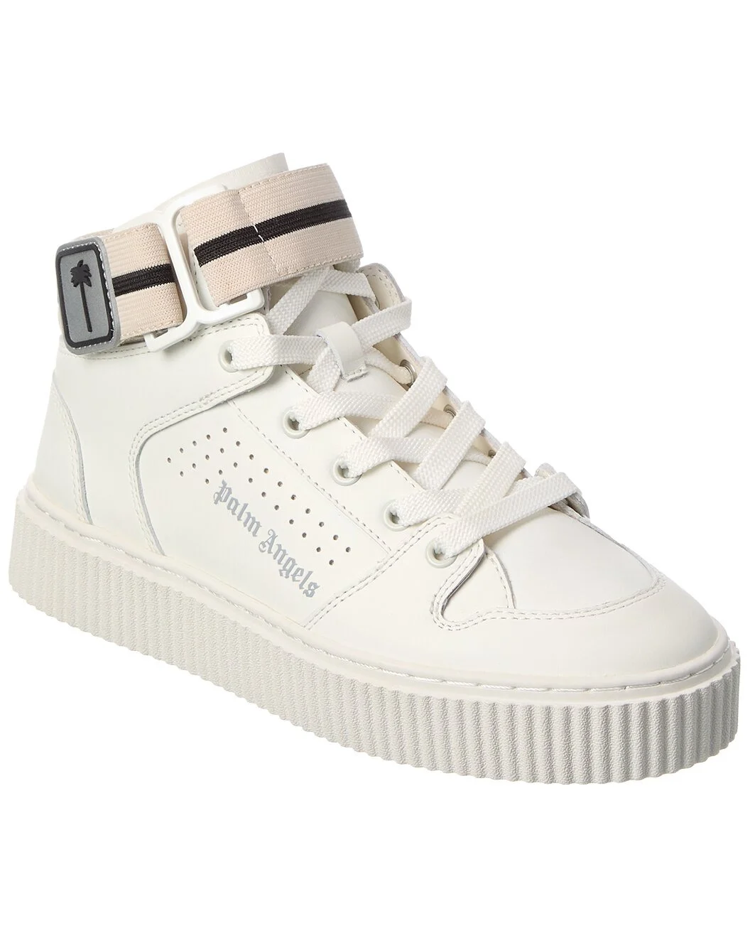 Palm Angels 1 Leather High-Top Sneaker - 1