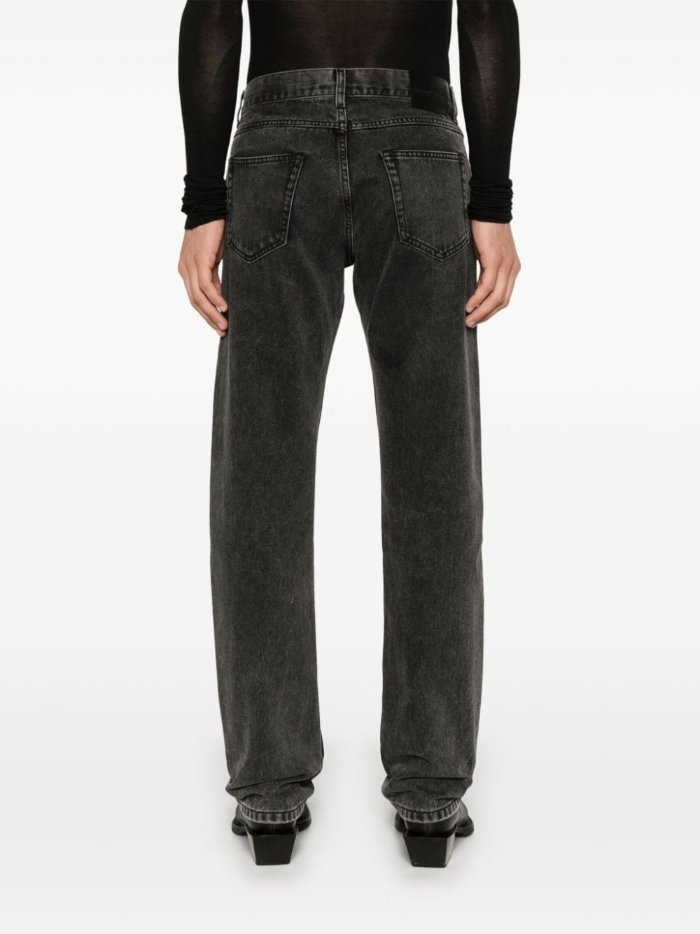 logo-plaque jeans - 4