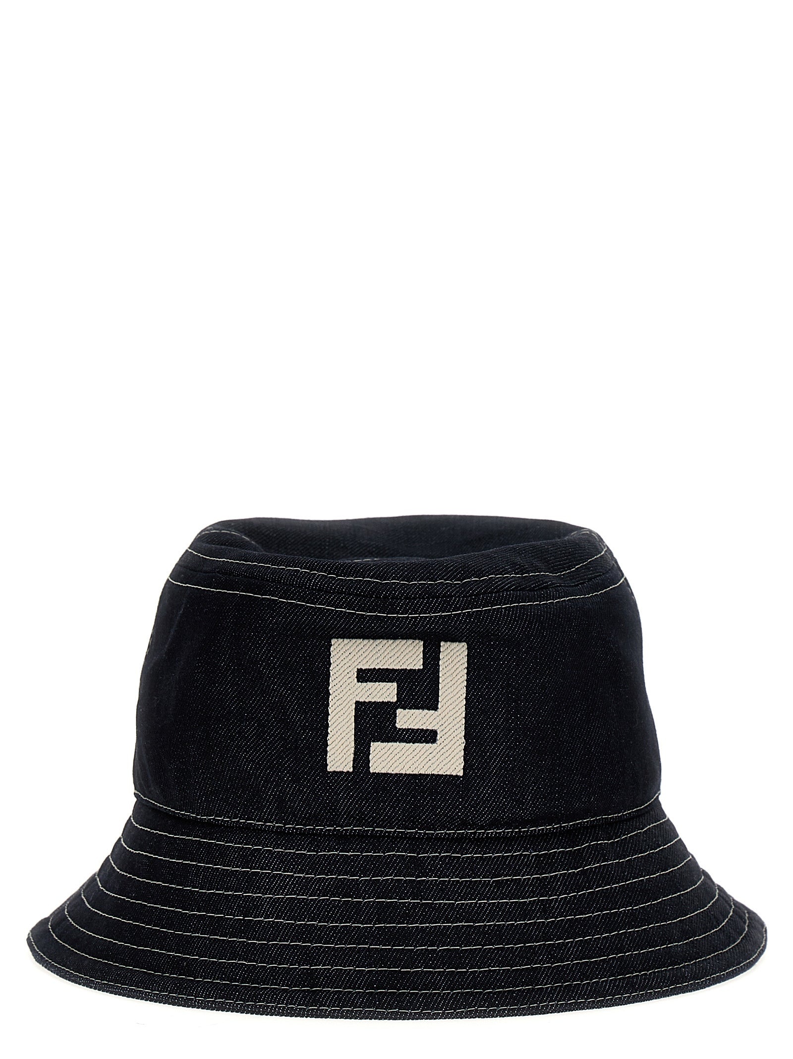 ハット FENDI Bucket logo hat Hat Fabric Brown | Fendi