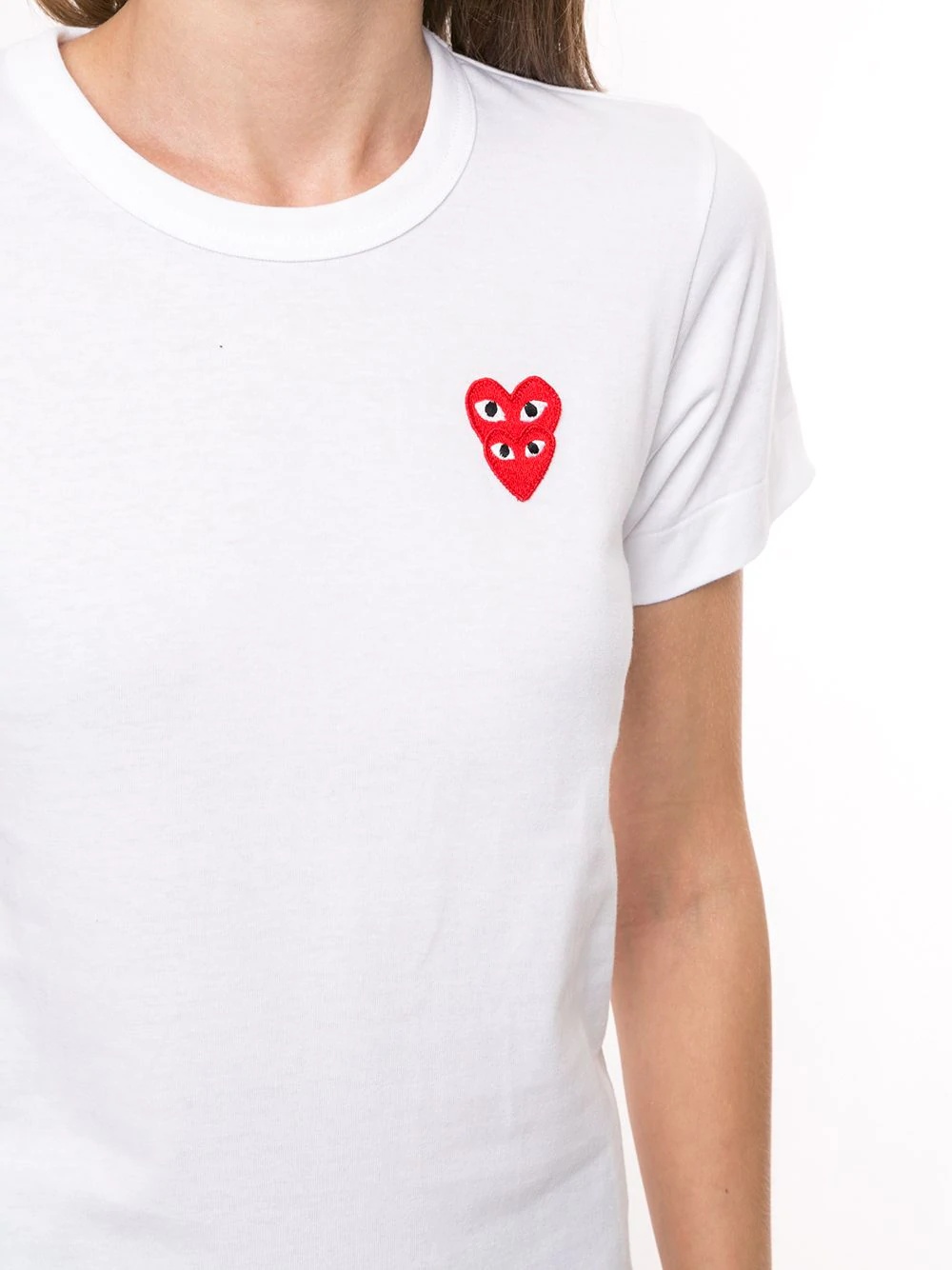 logo heart print T-shirt - 5