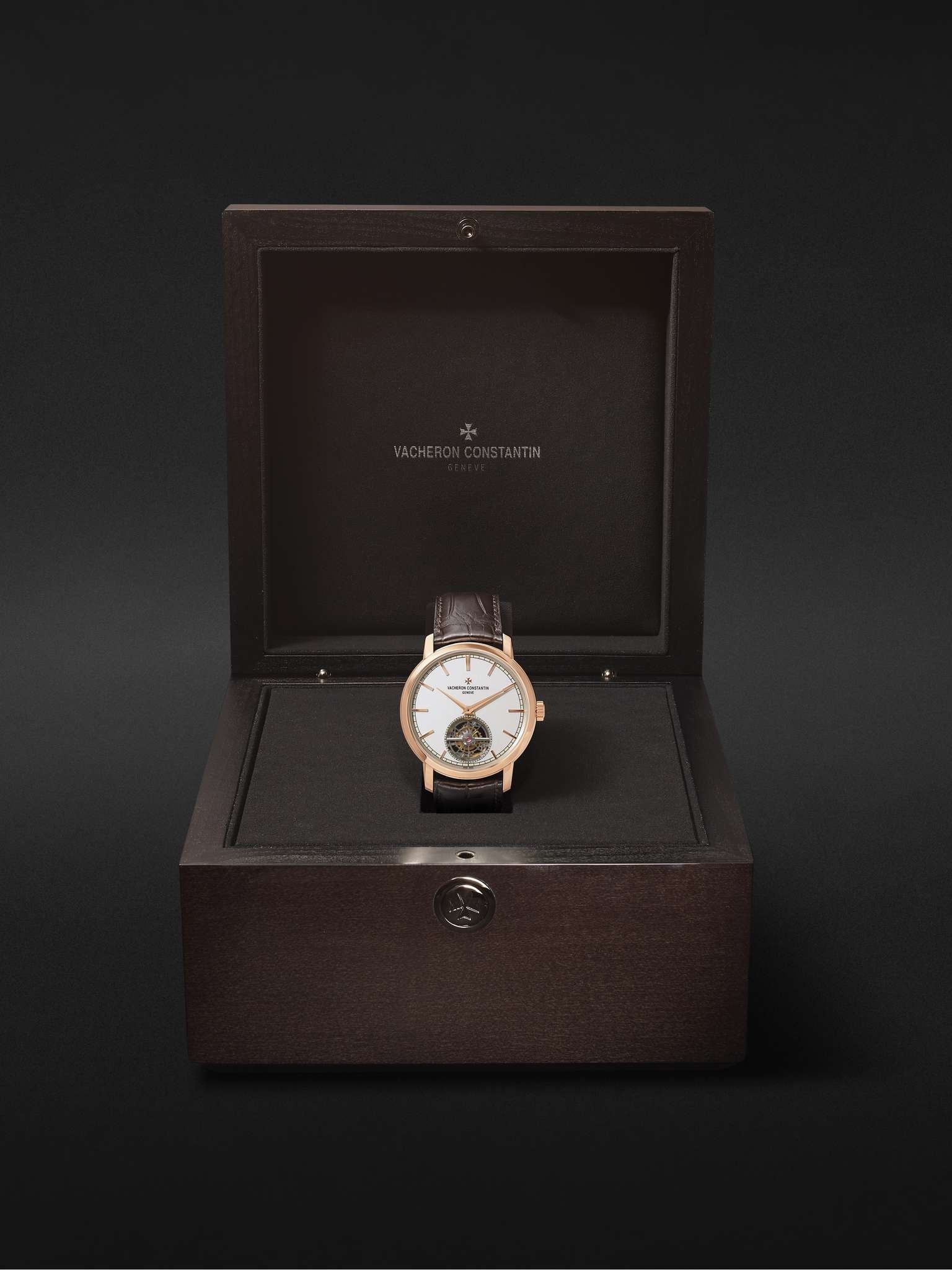 Traditionnelle Tourbillon Automatic 41mm 18-Karat Pink Gold and Alligator Watch, Ref. No. 6000T/000R - 9