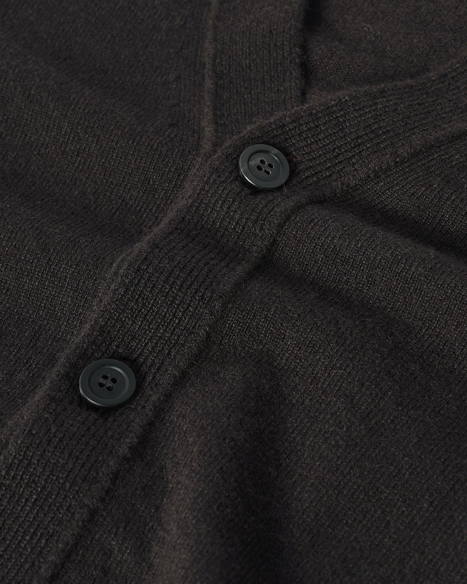 Classic Cashmere Grey Cardigan - 6