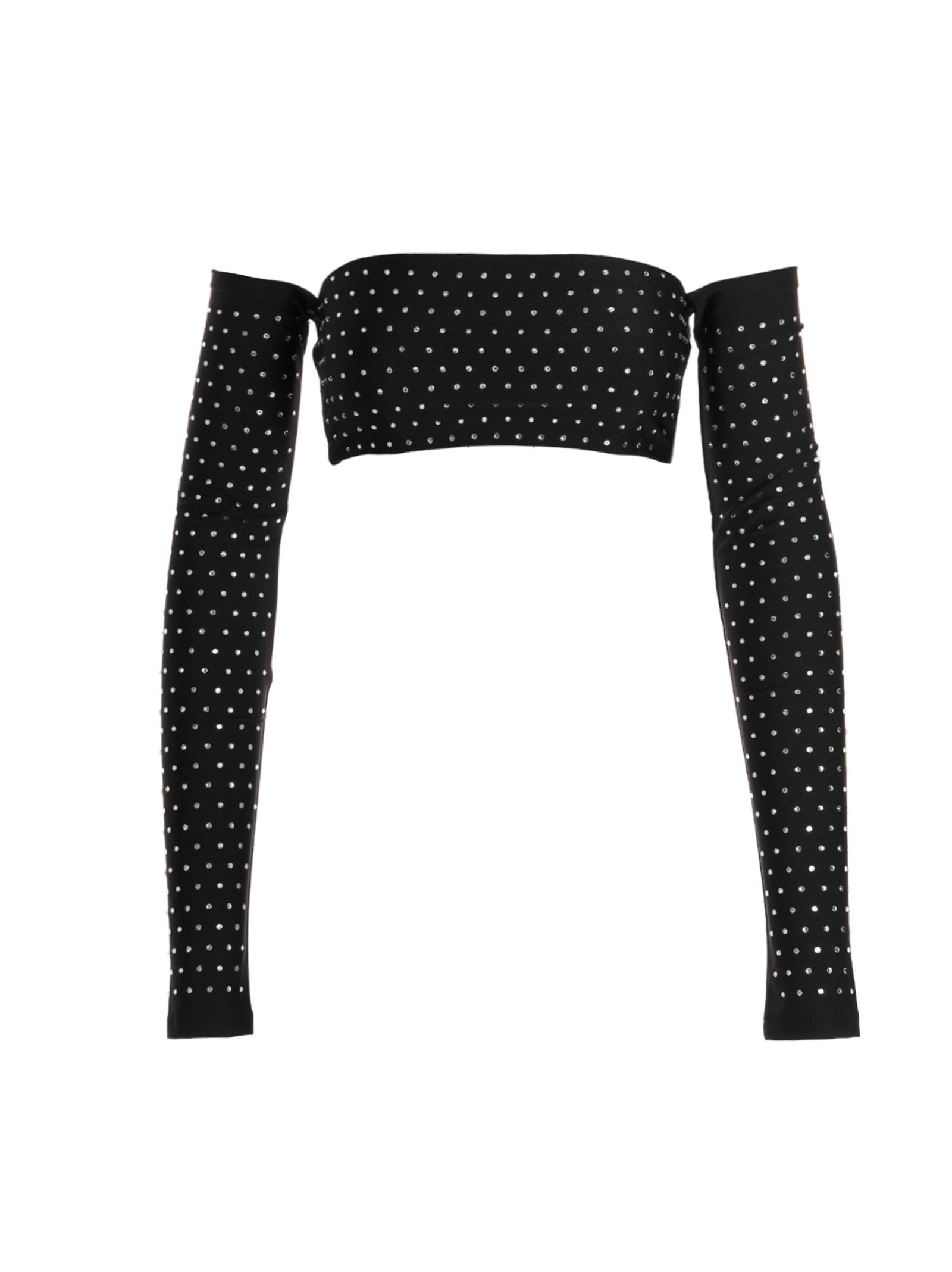 THE ANDAMANE - The Andamane Women Crystal Cropped Top - 1