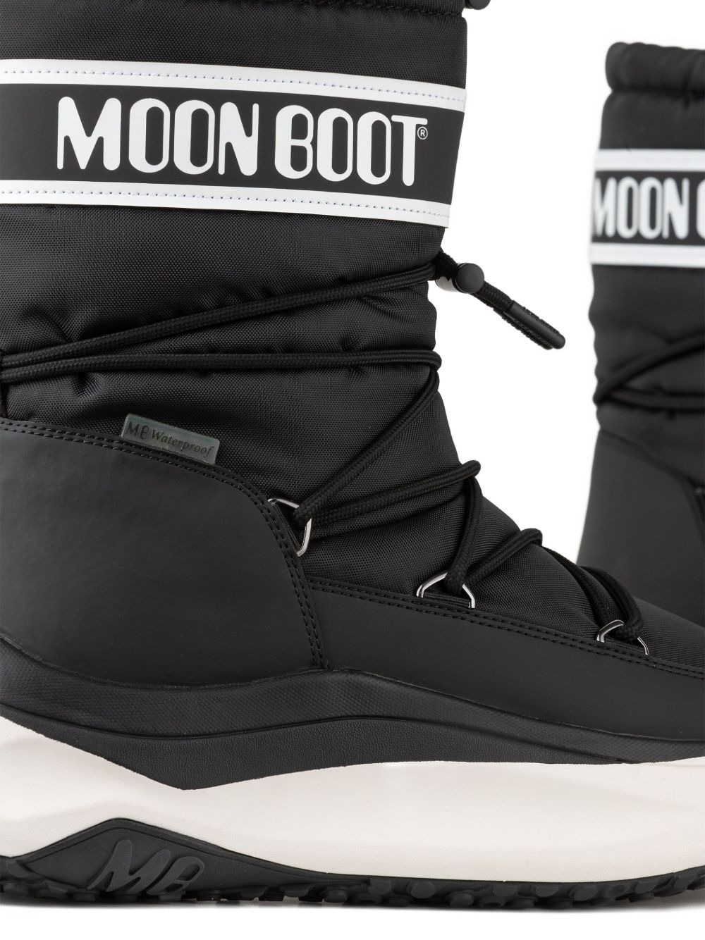 logo-print platform boots - 4
