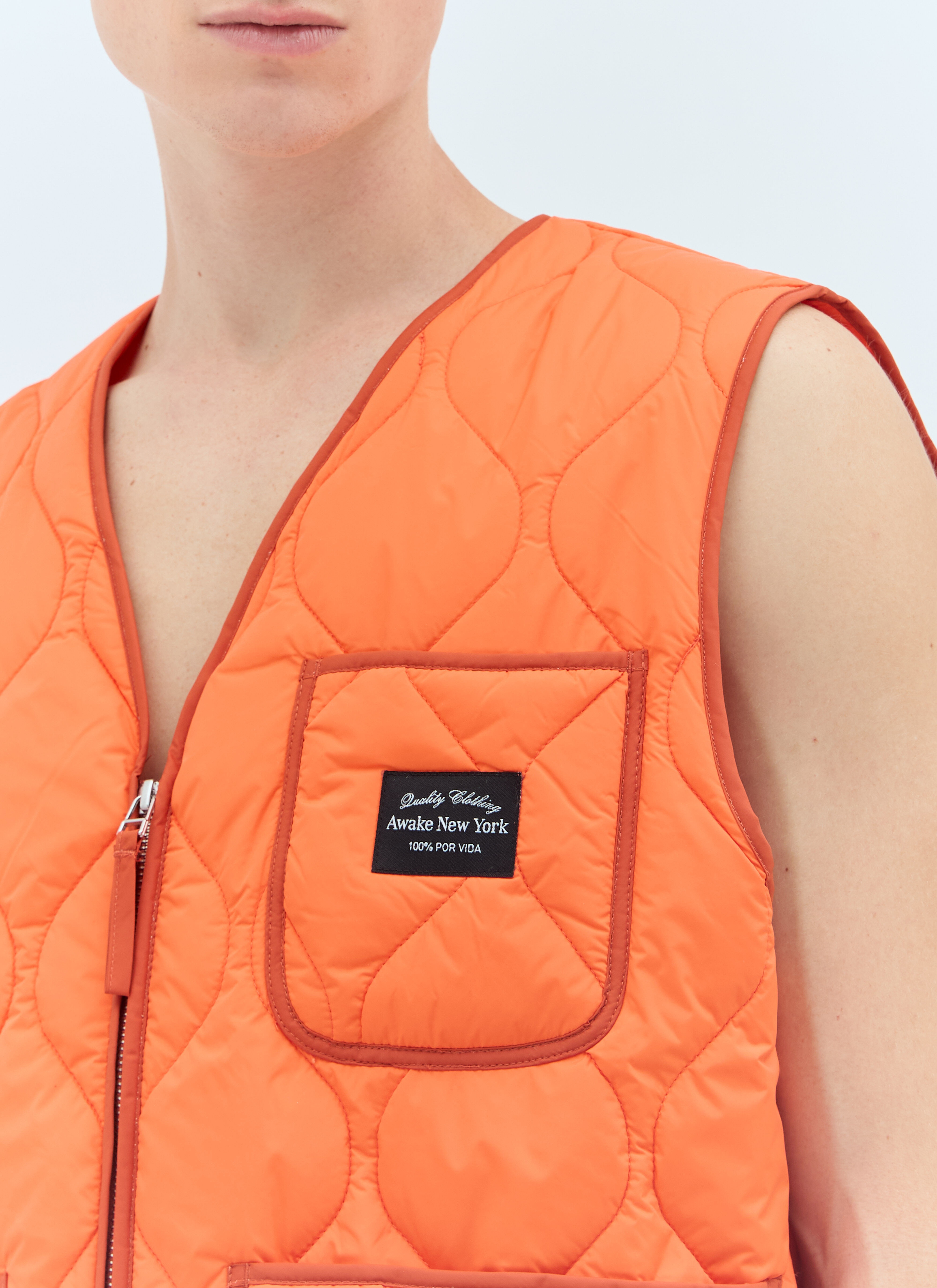 Padded Quilted Vest - 4