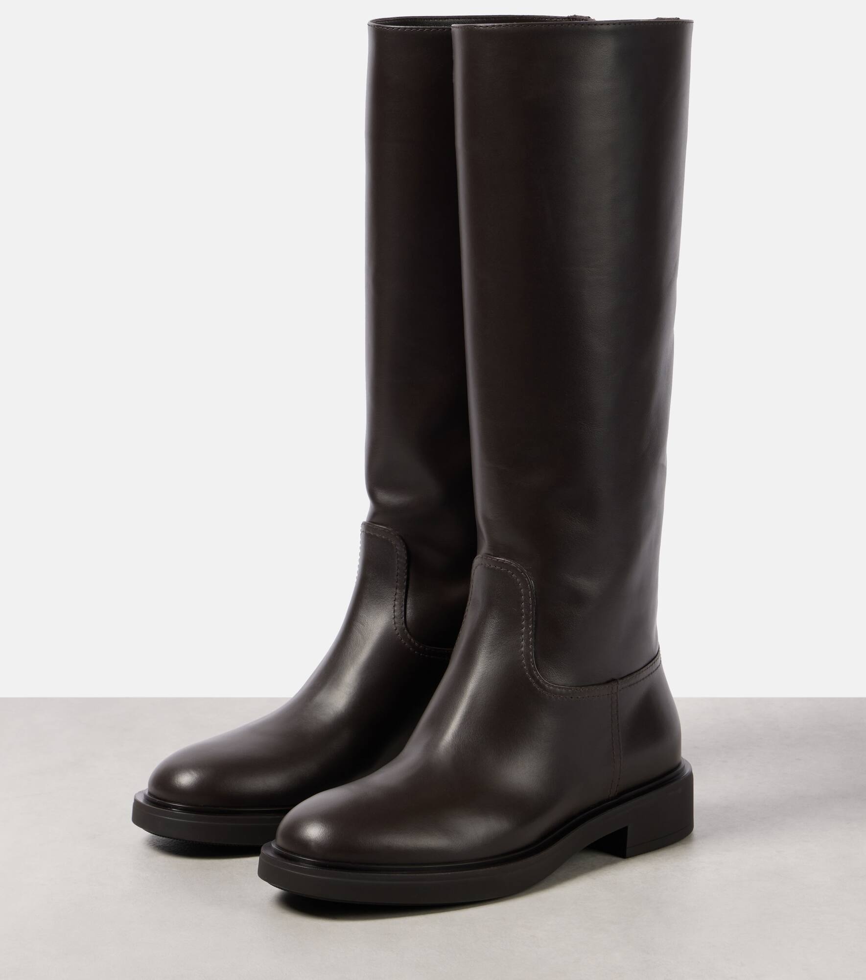 Ascott leather knee-high boots - 4