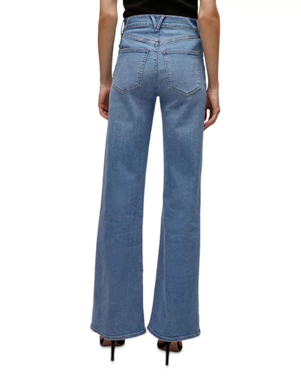 Crosbie High Rise Wide Leg Jeans in Amethyst - 3