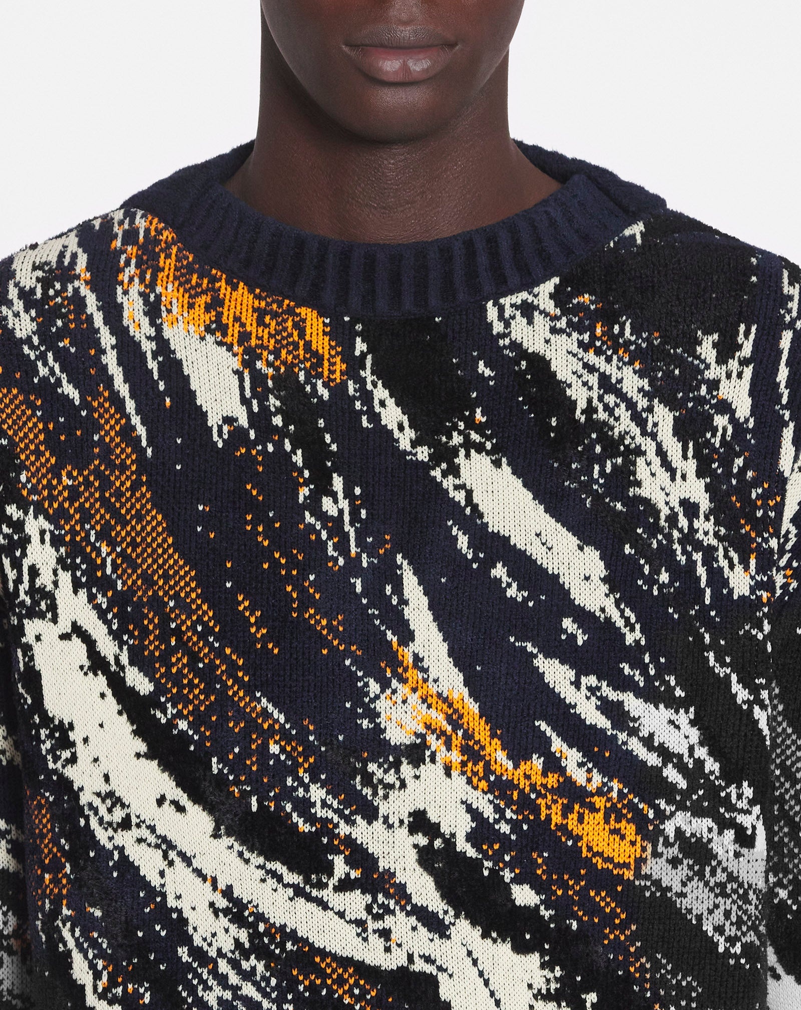 ABSTRACT JACQUARD SWEATER - 5