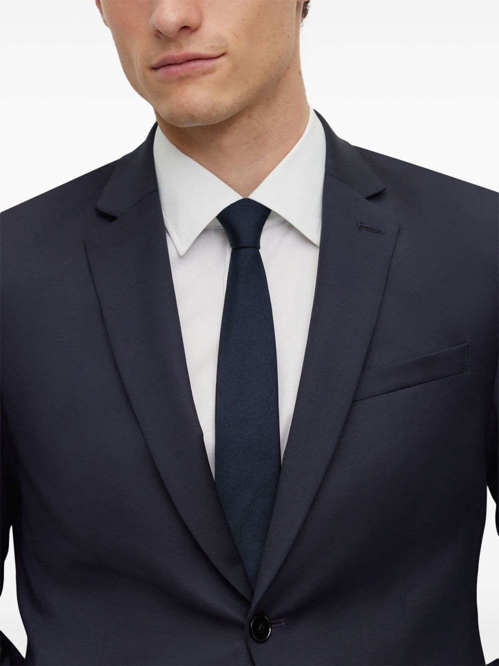virgin-wool single-breasted blazer - 5