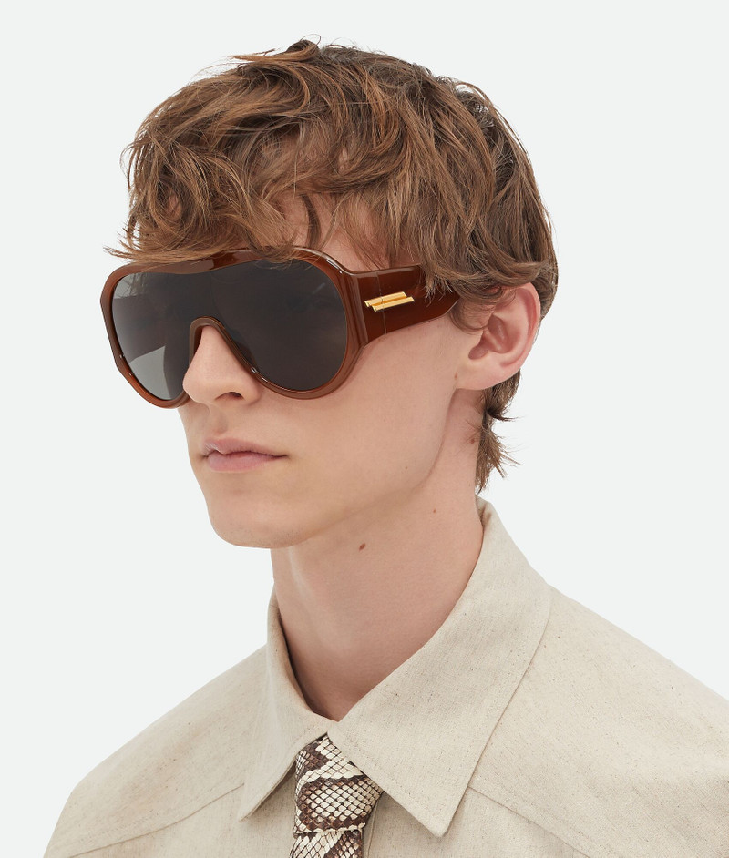 Bottega Veneta Scudo Shield Sunglasses outlook