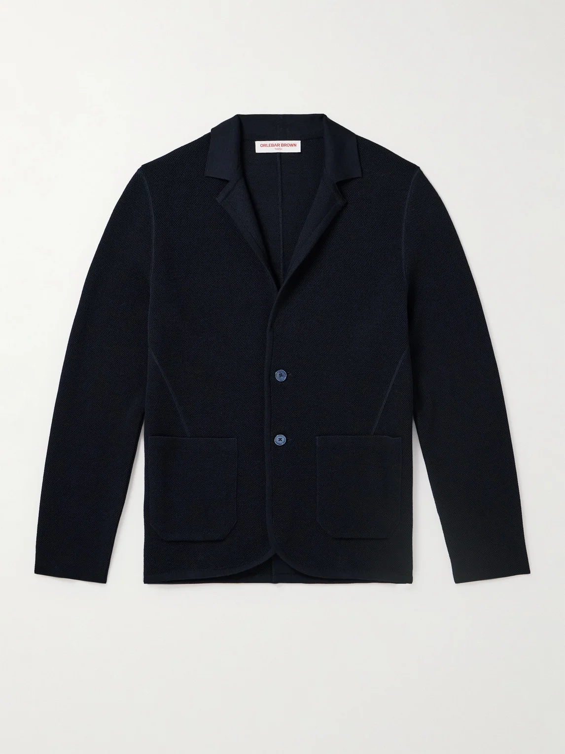 Rainer Merino Wool-Piqué Cardigan - 1