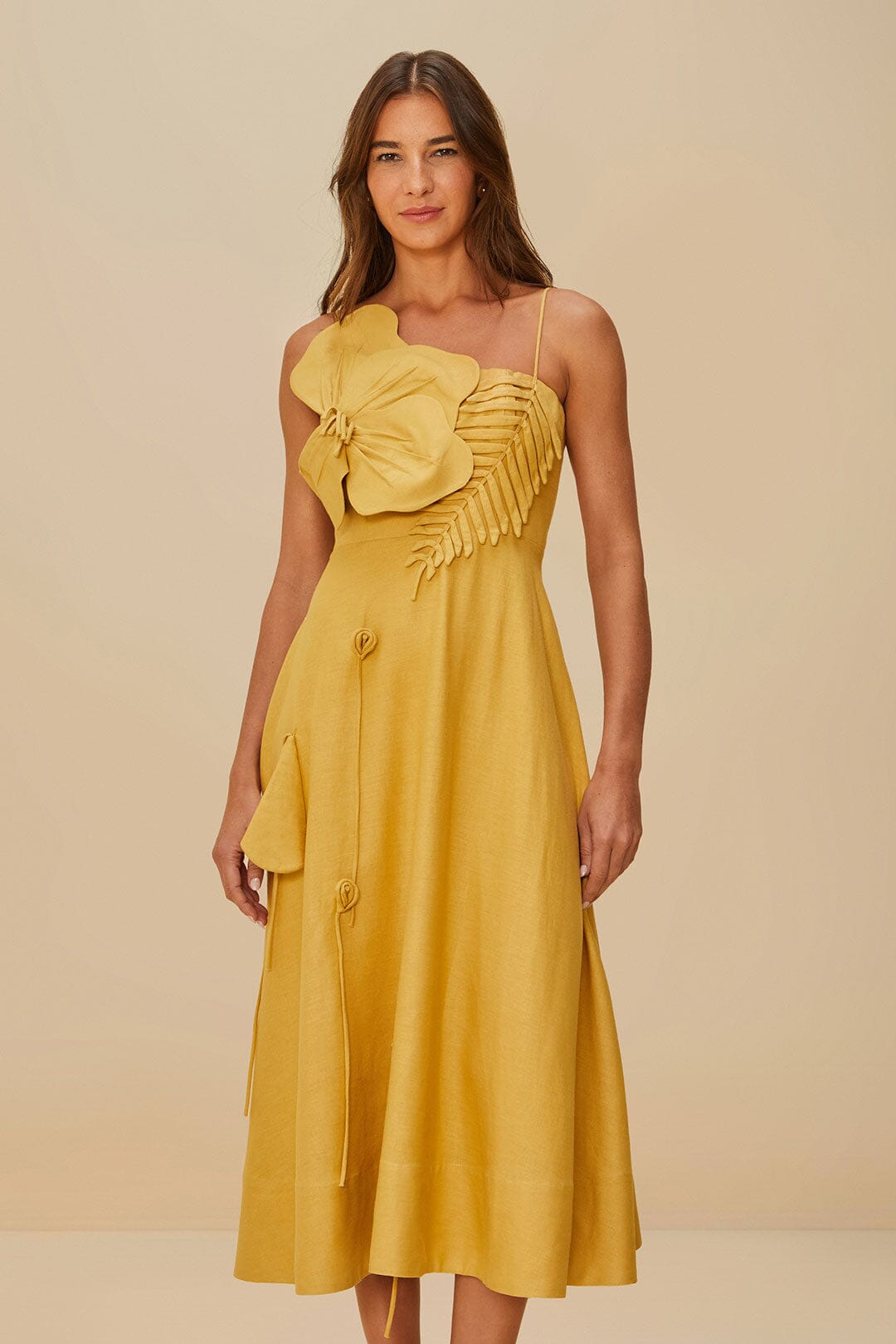 Sand Garden Lenzing™ Ecovero™ Euroflax™ Midi Dress - 2