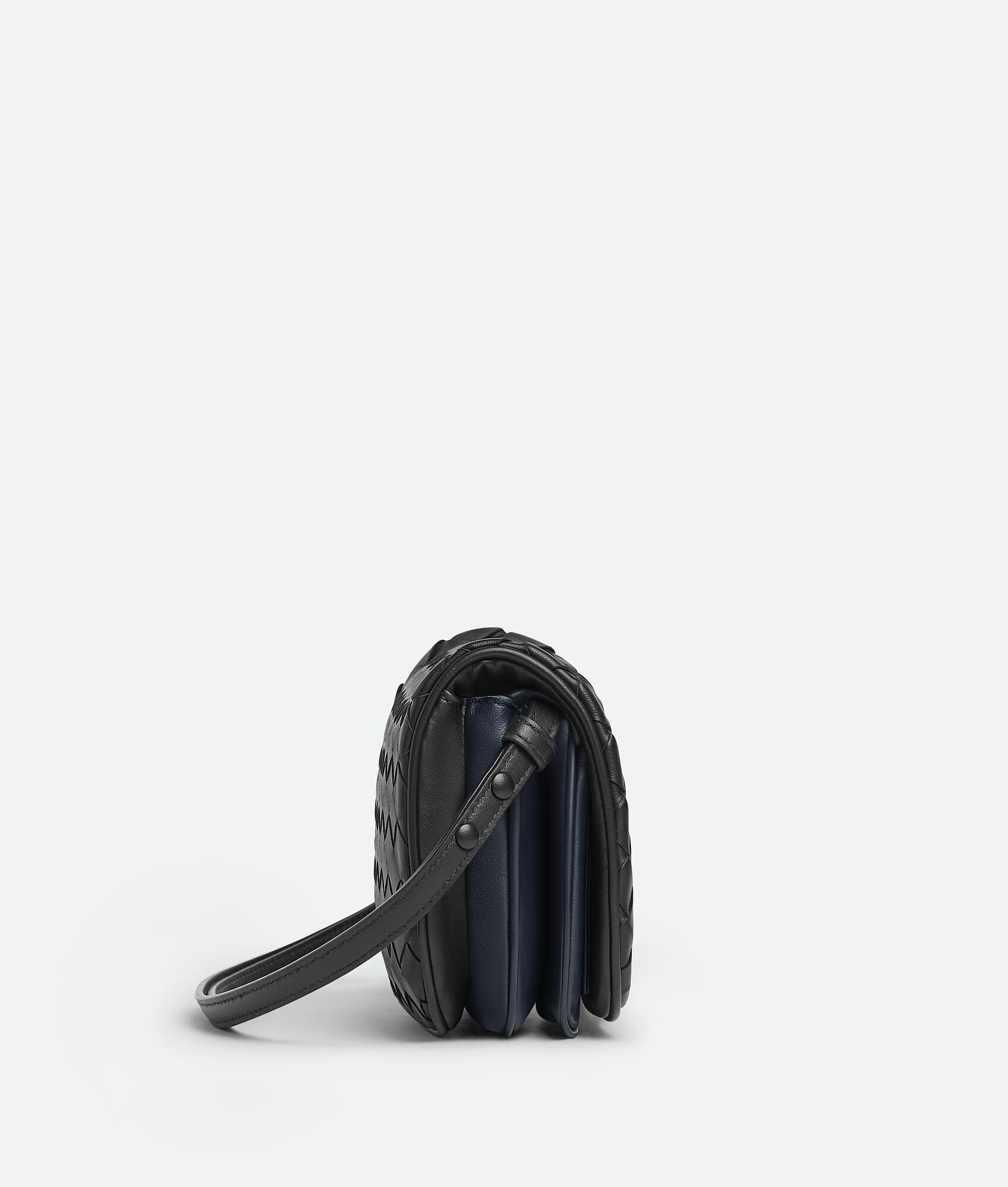 Intrecciato Puff Pouch On Strap - 3
