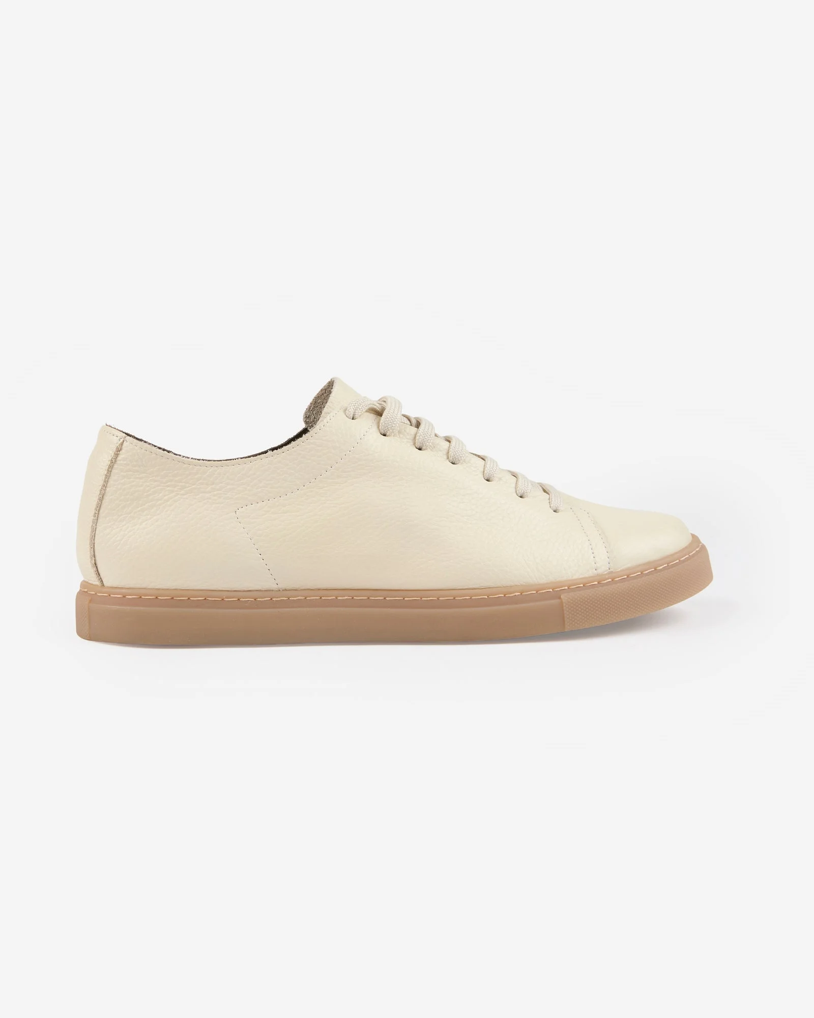 Hammered calfskin trainers - 1