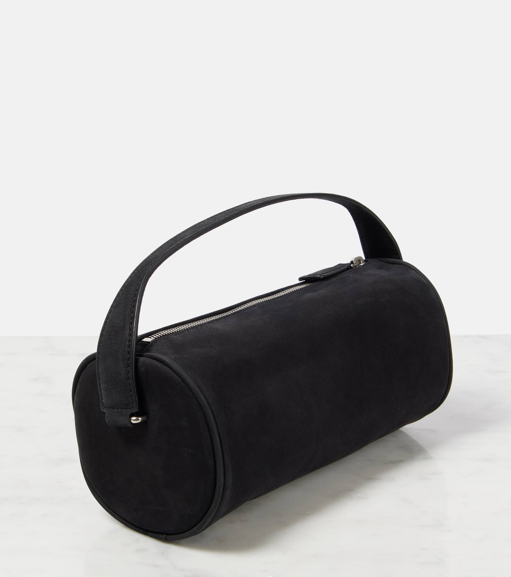 '90s leather shoulder bag - 4