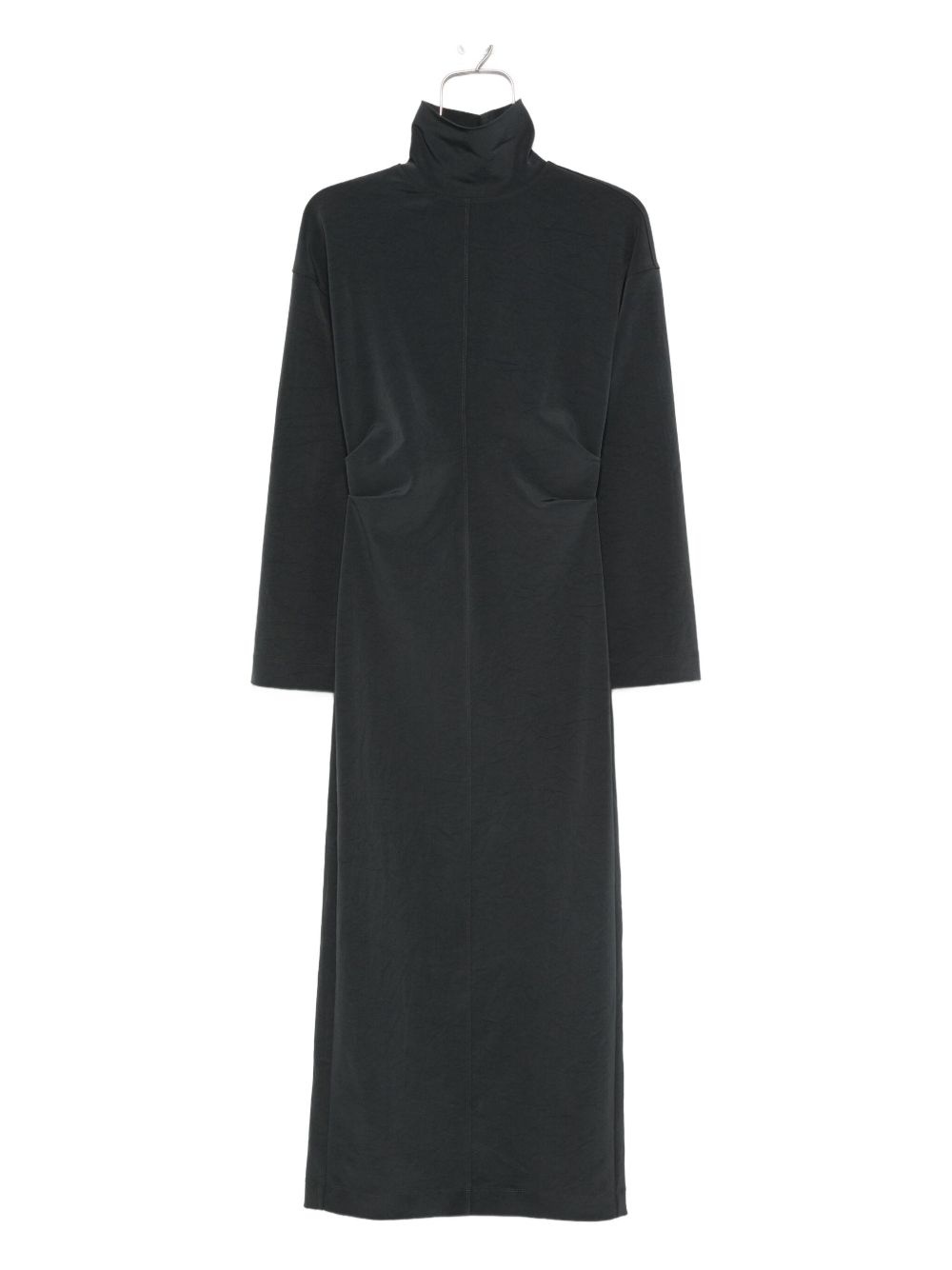 draped turtleneck maxi dress - 1