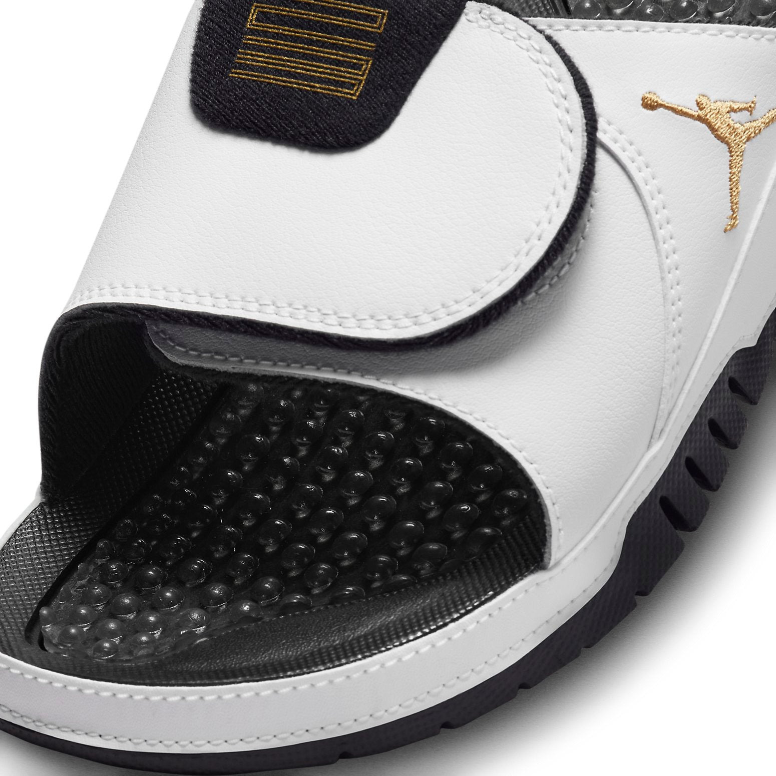 Air Jordan Hydro XI Slides 'White/Black/Metallic Gold' FN2452-170 - 5