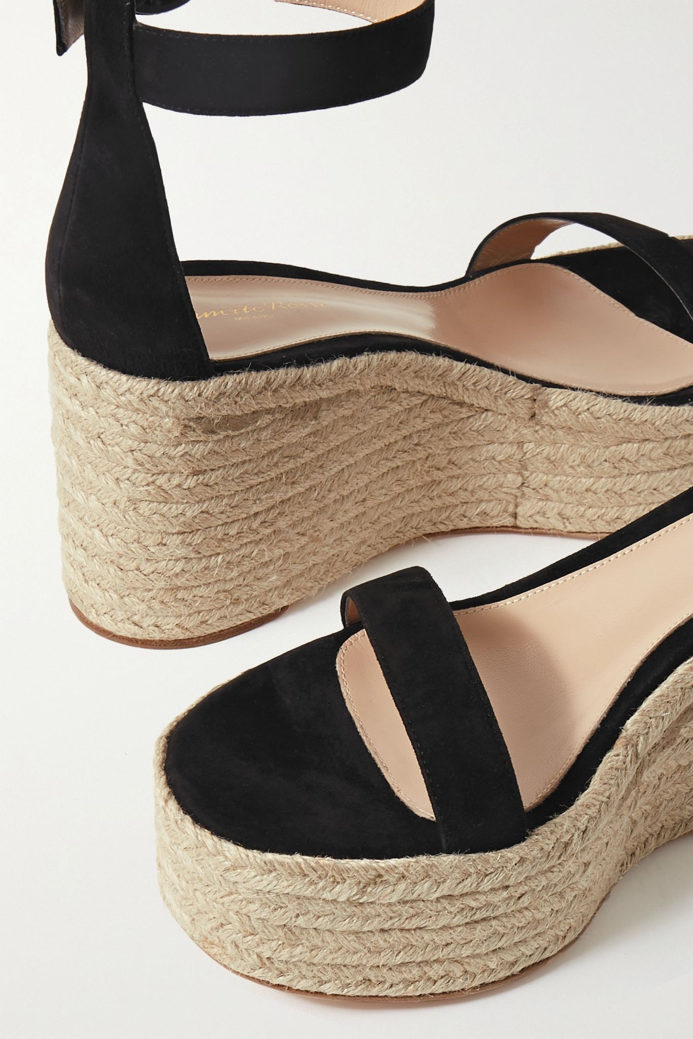 Portofino 85 suede espadrille platform sandals - 4