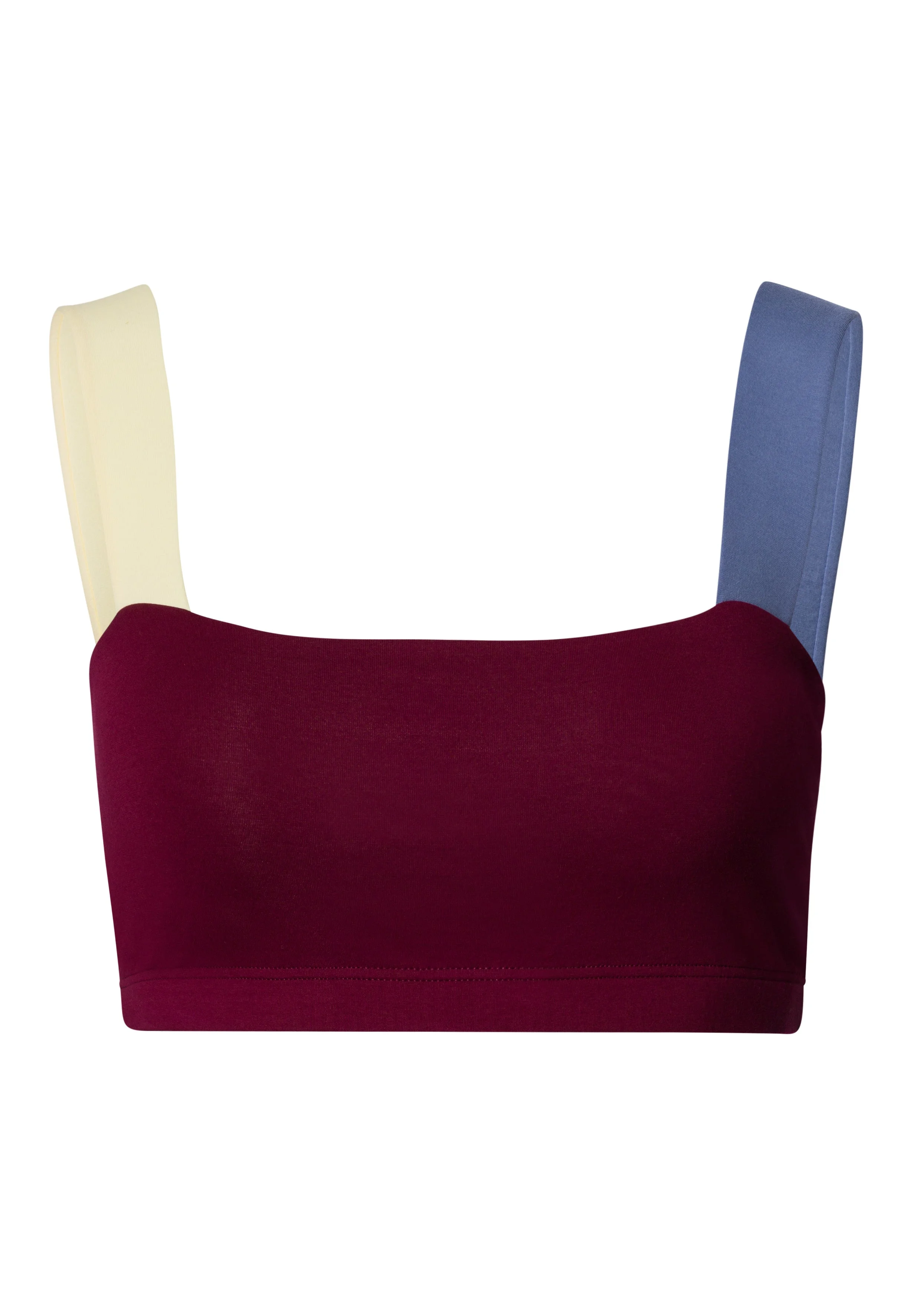 Arthur Arbesser X Hanro Color-Block Cotton Crop Top - 1