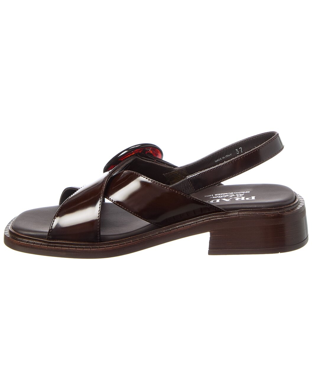 Prada Re-Edition Brushed Leather Sandal - 2