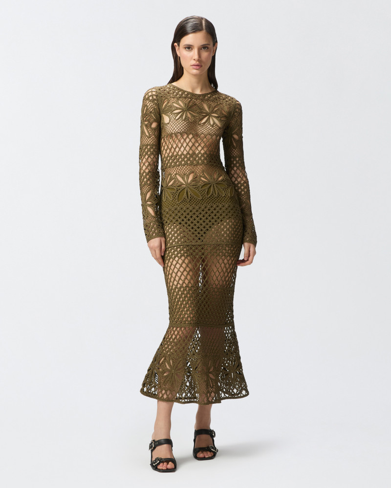LONG OPENWORK CROCHET DRESS 3