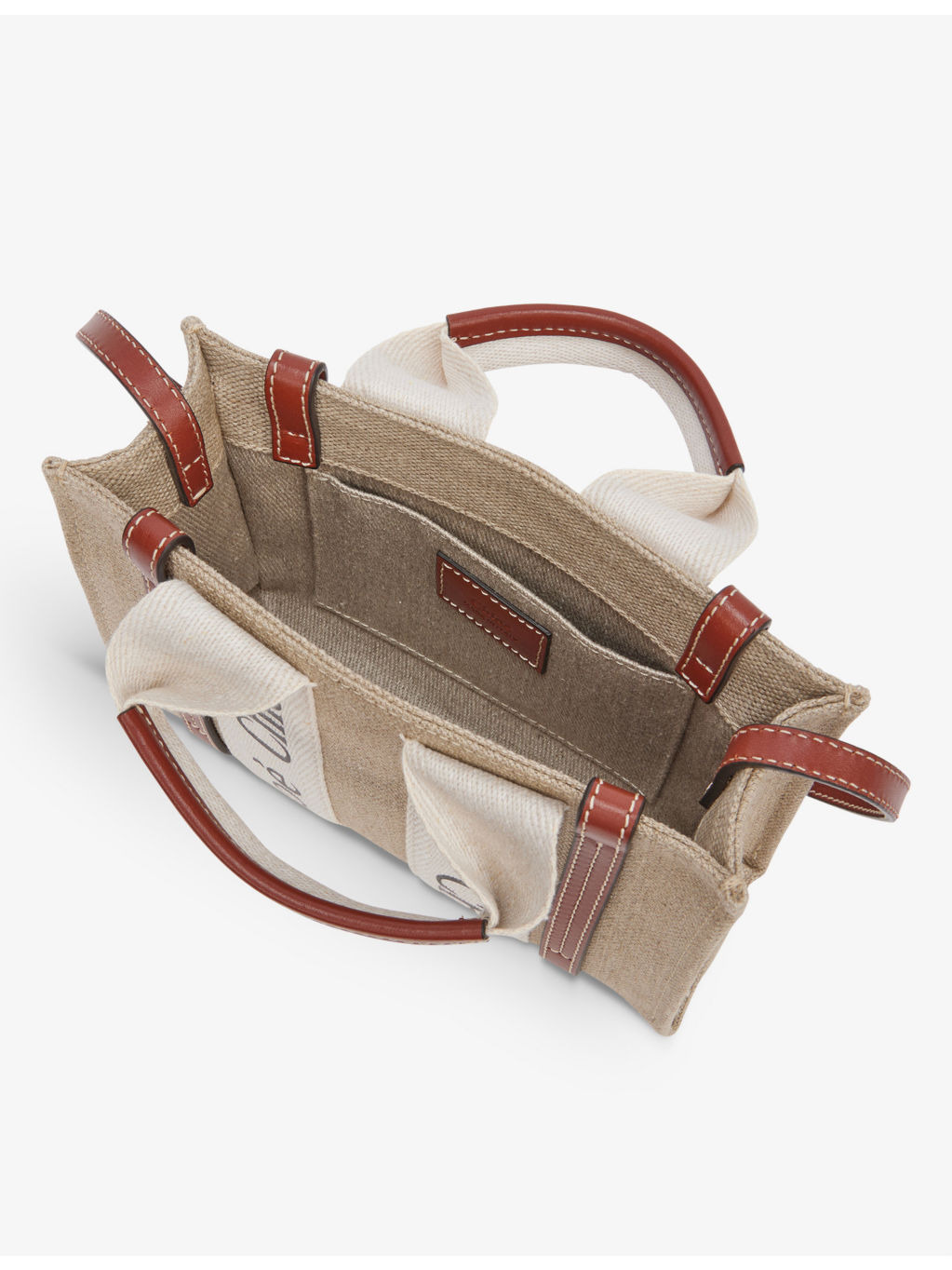 Woody mini cotton-canvas tote bag - 4