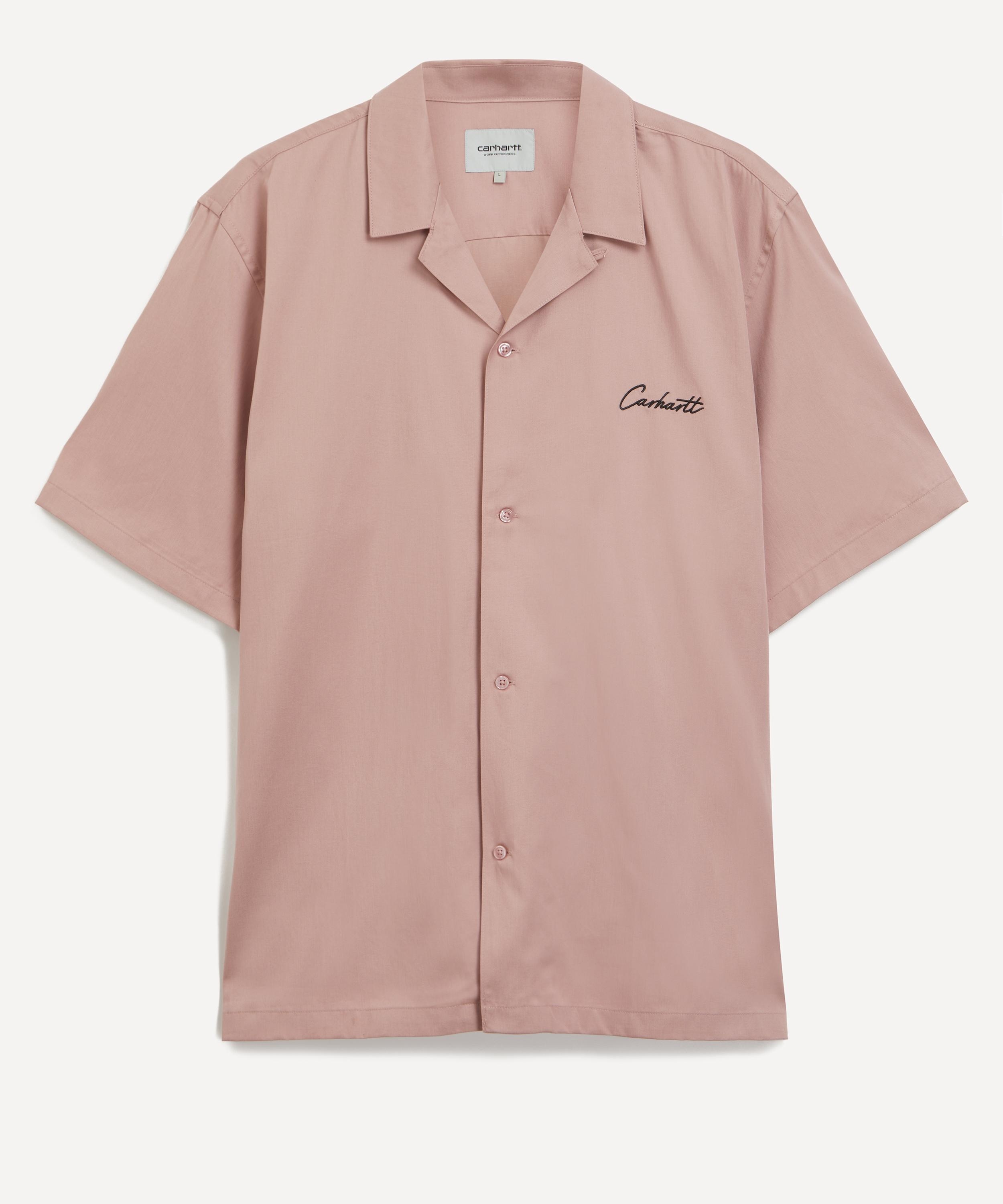 SS Delray Glassy Pink Bowling Shirt - 1