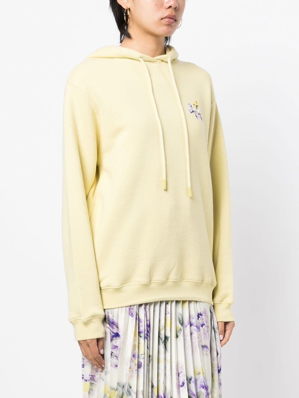 floral embroidered arrows hoodie - 8