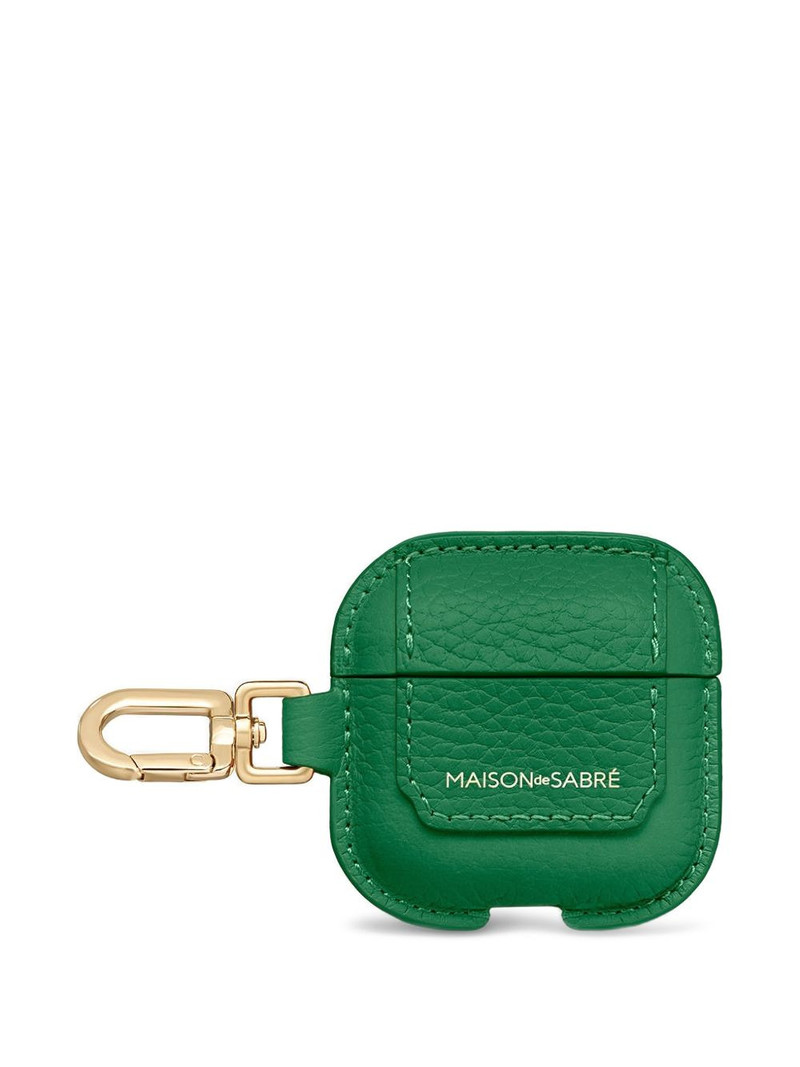 MAISON de SABRÉ leather AirPods 4 keyring case outlook