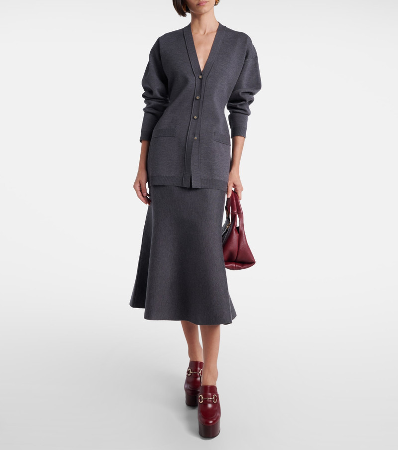 GUCCI Wool-blend midi skirt outlook