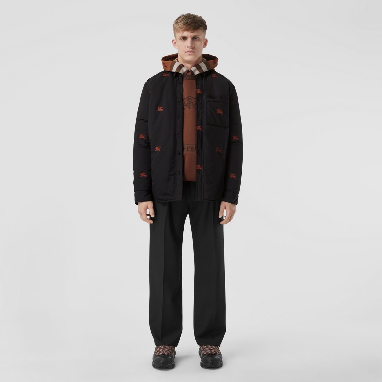 Embroidered EKD Nylon Overshirt - 6