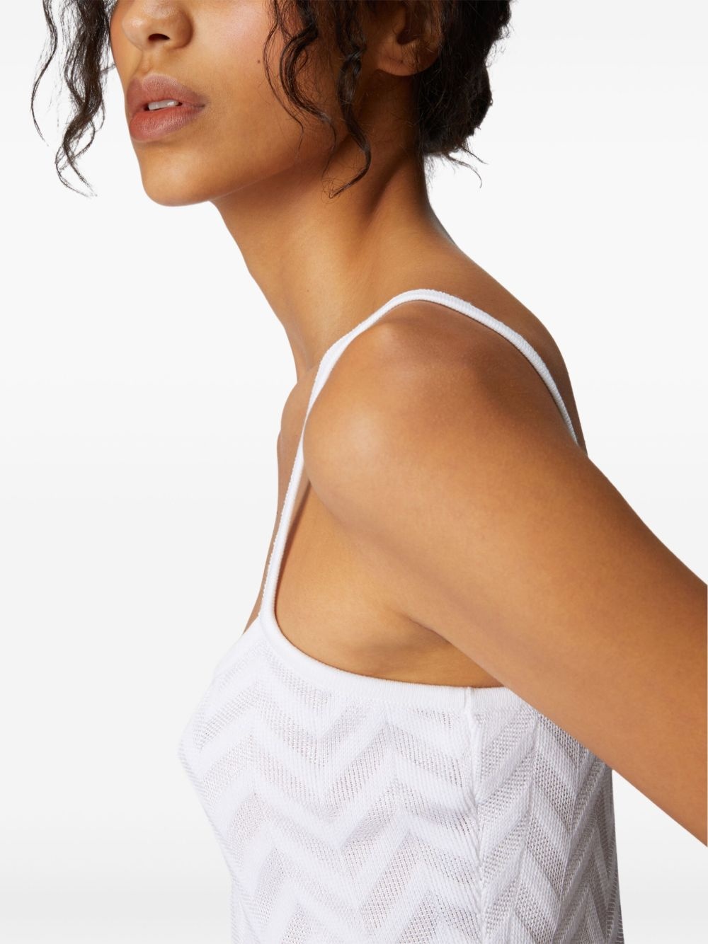 zigzag-woven vest - 4