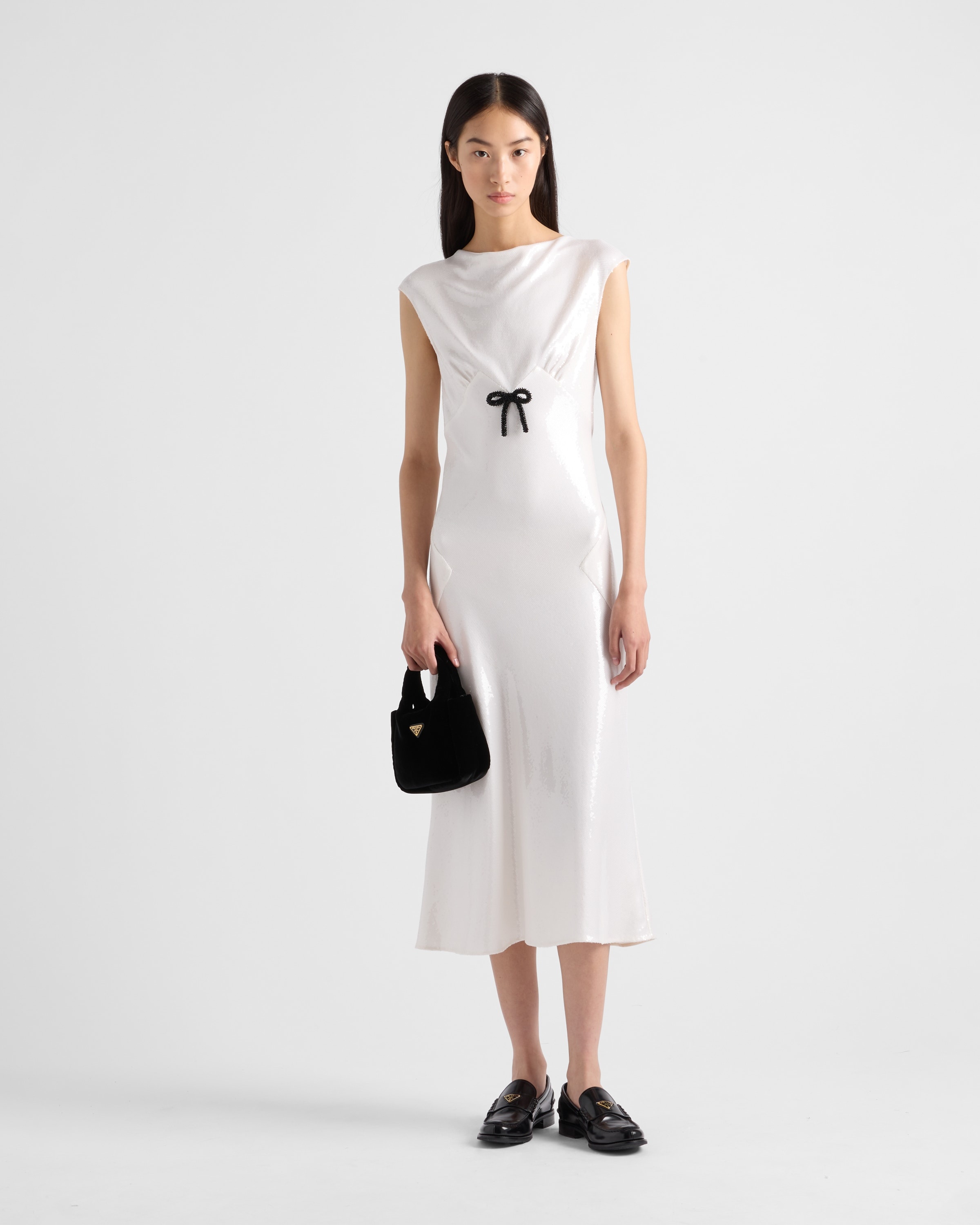 Sequined satin jersey dress - 2