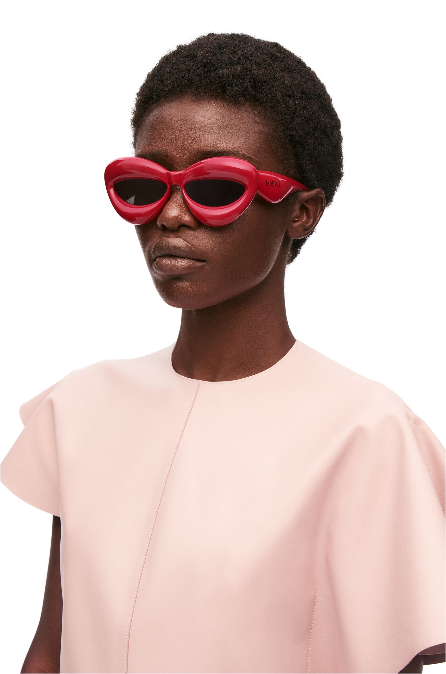 Inflated cateye sunglasses in acetate - 2