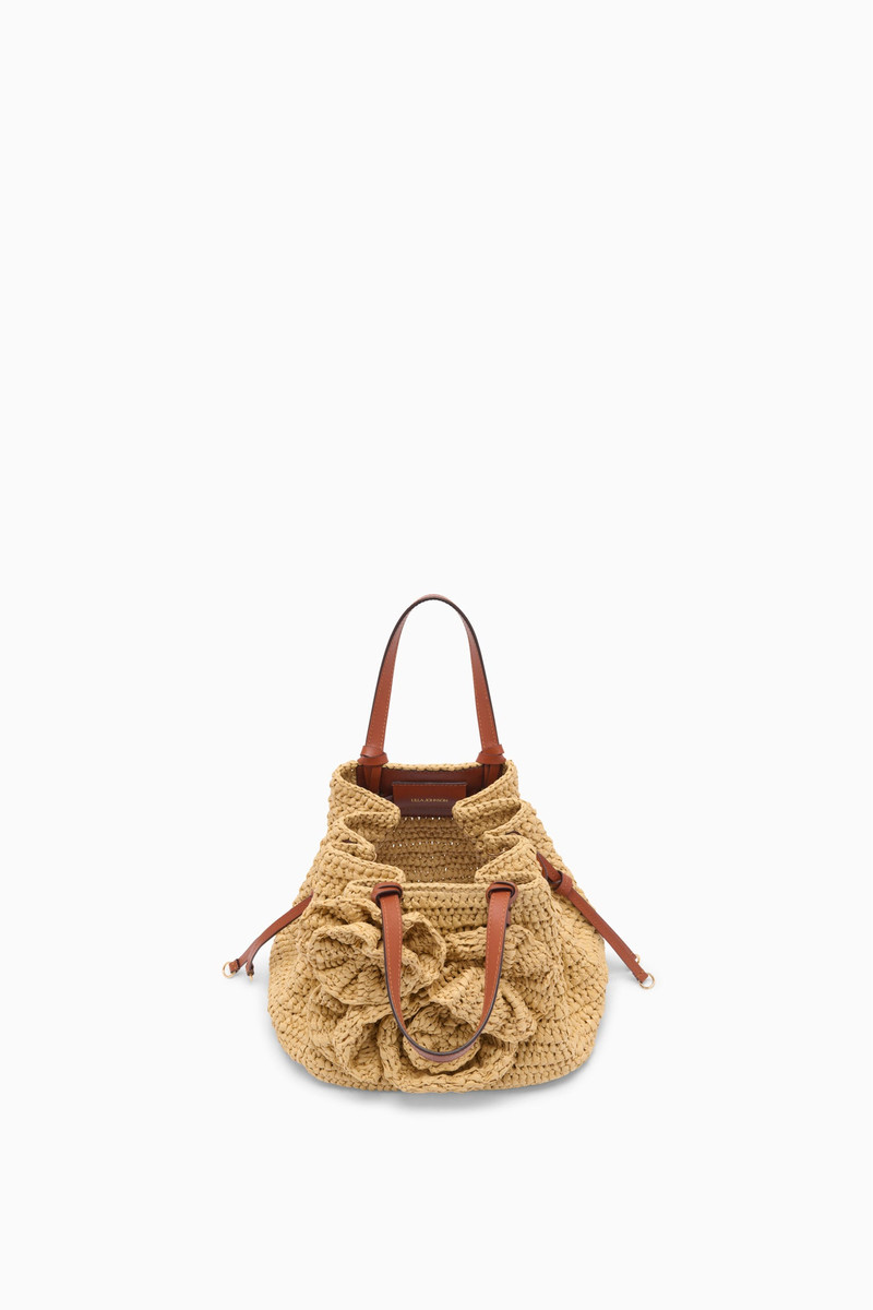 Gio Floral Raffia Crossbody 4