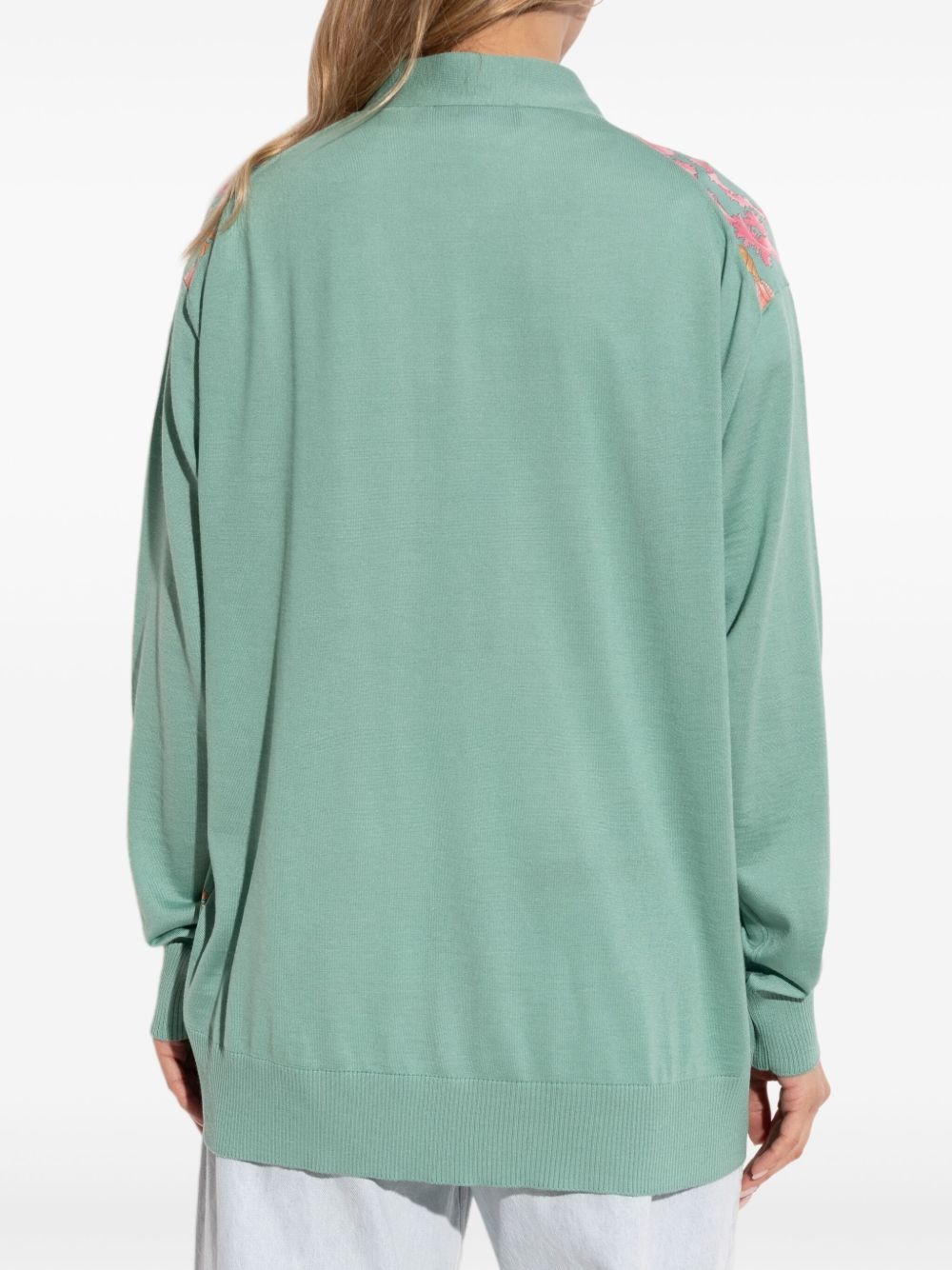 embroidered cardigan - 4