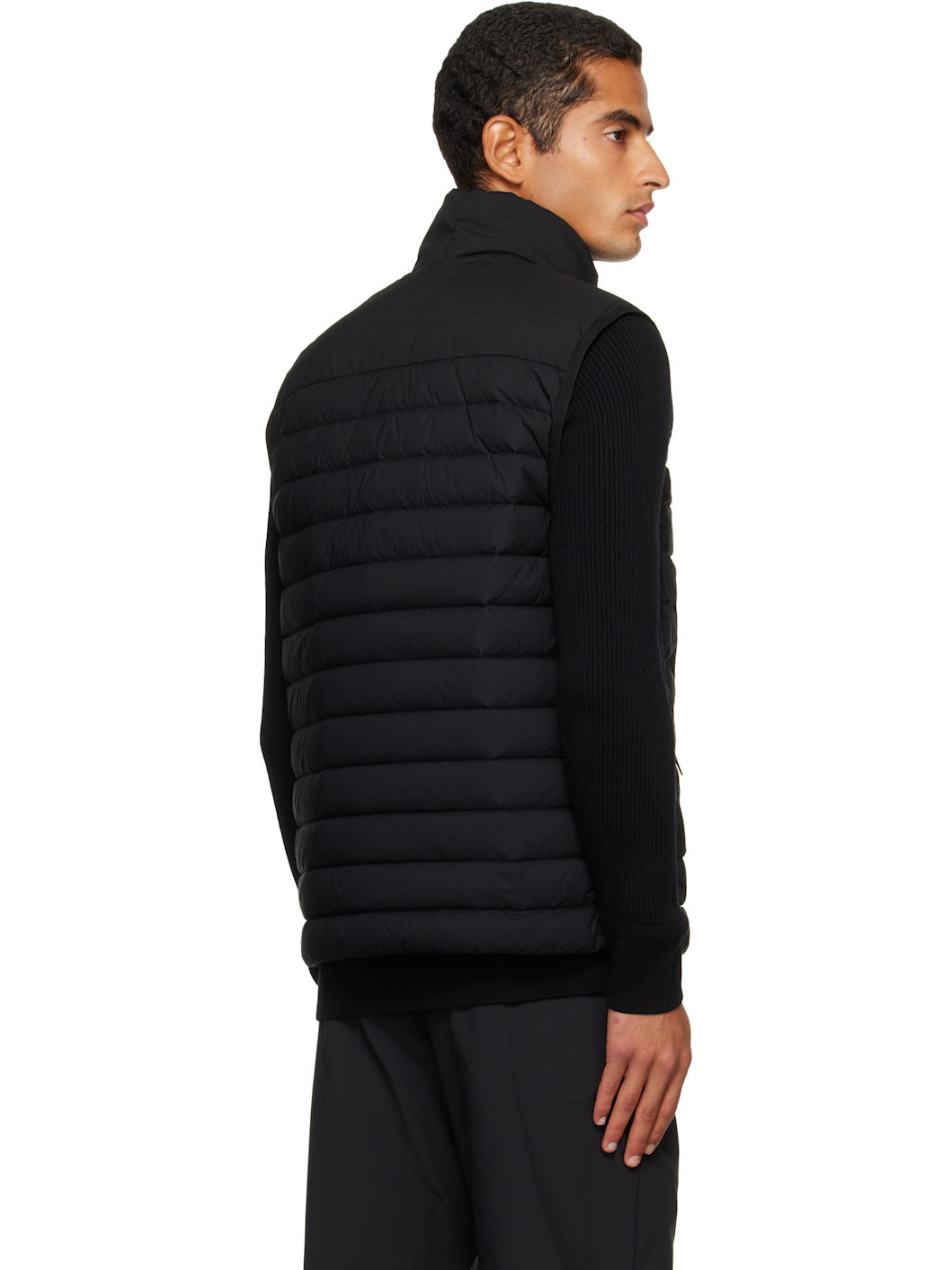 Black G100004 Seamless Tunnel Nylon Down-TC Vest - 3