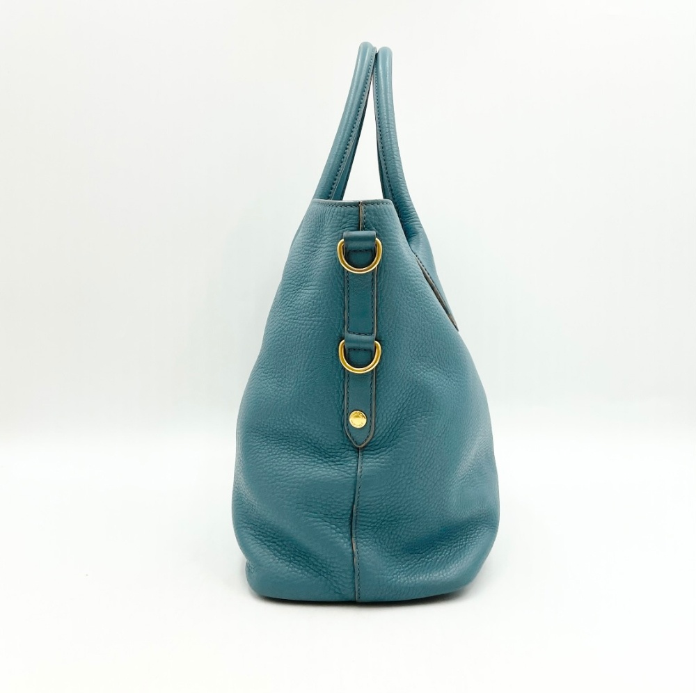 Prada Sky Blue Two Way Bag - 4