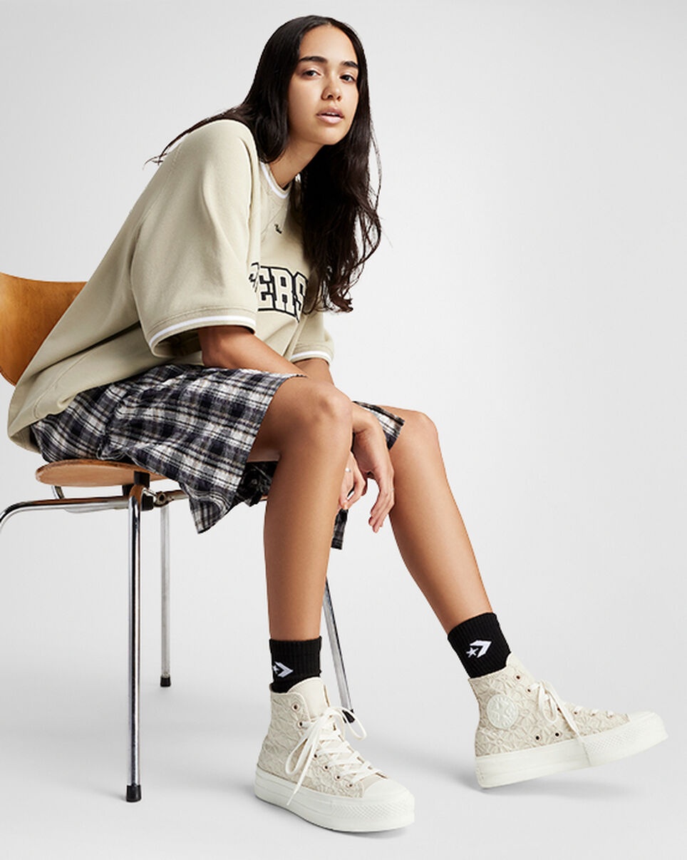 Chuck Taylor All Star Lift Platform Textured Material - 9