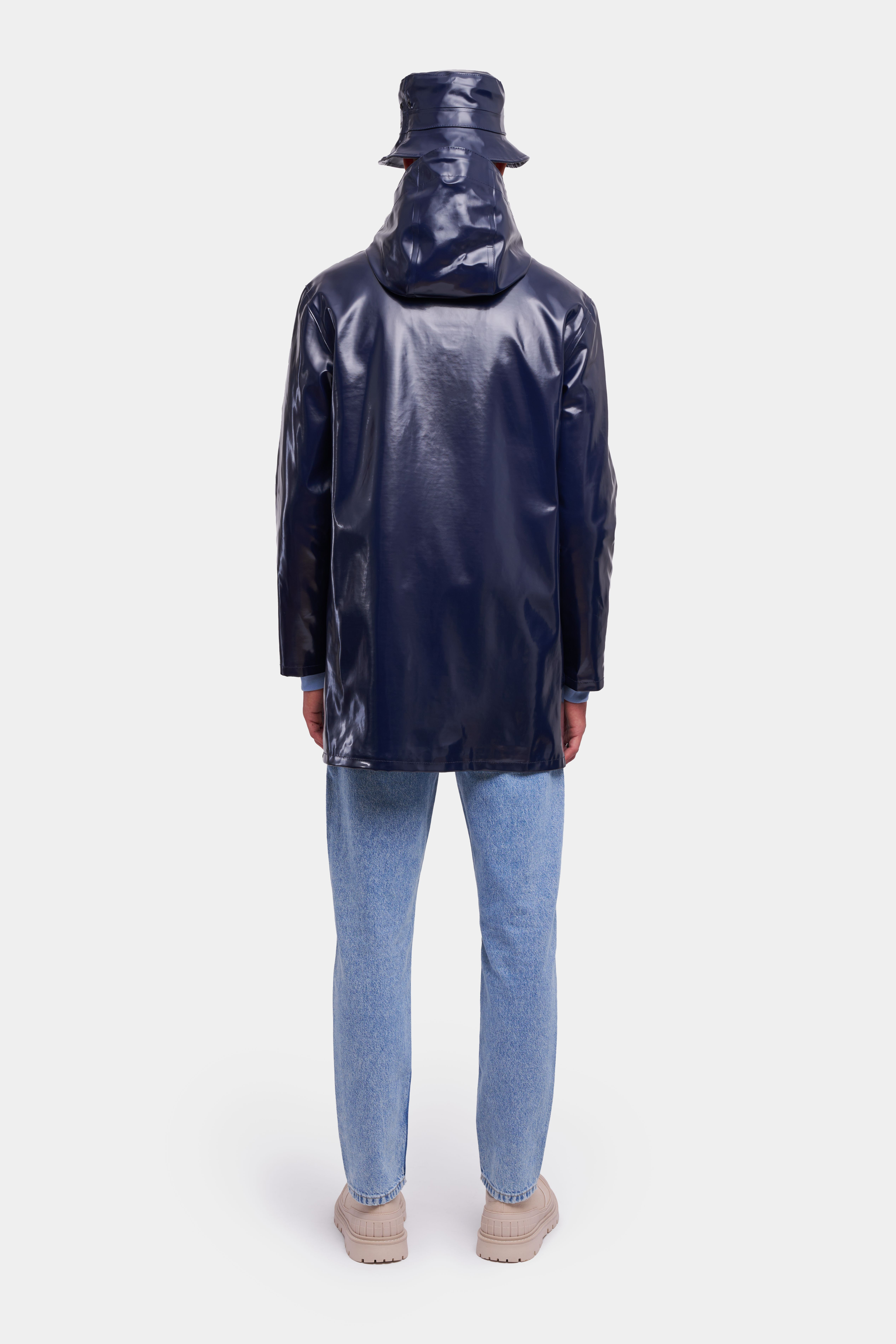 Stockholm Opal Raincoat Navy - 4