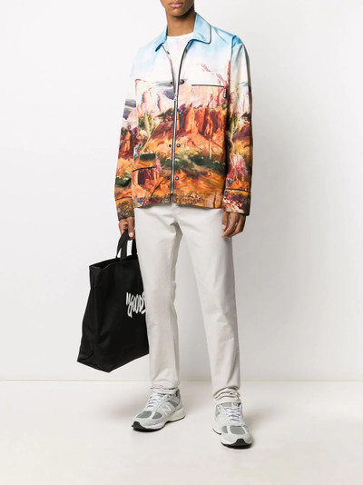 Palm Angels canyon-print zip-up jacket outlook