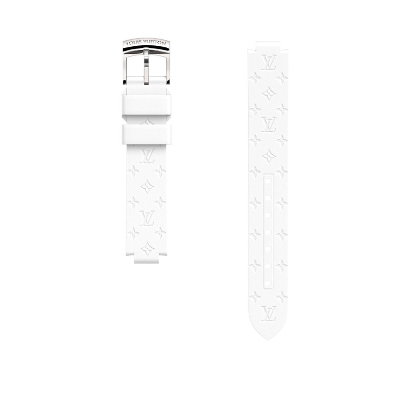STRAP TAMBOUR RUBBER WHITE S/S 1