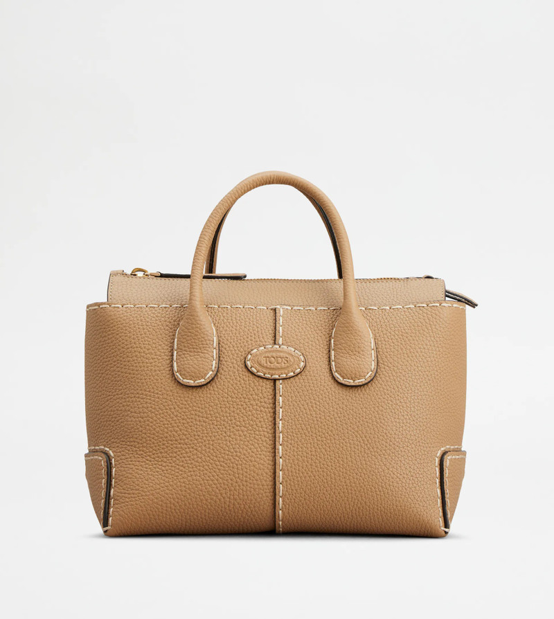 Tod's TOD'S DI BAG IN LEATHER SMALL - NATURAL - XBWDBSAX200WSSC801