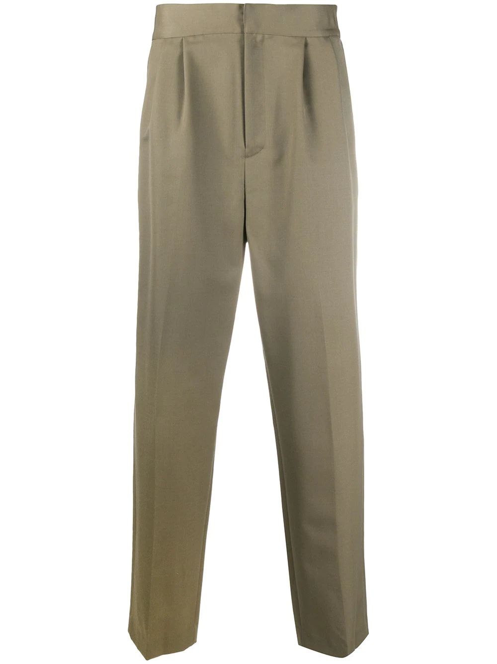 elasticated waistband tailored trousers - 1